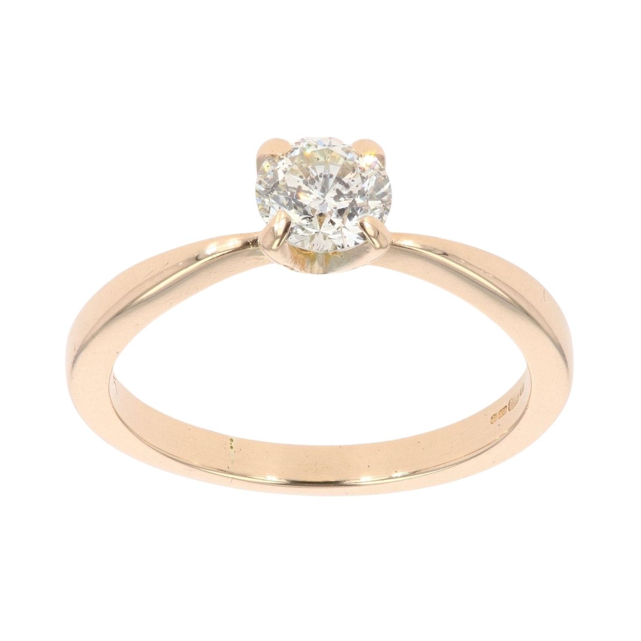 18ct Yellow Gold 0.50ct Brilliant Cut Diamond Solitaire Ring