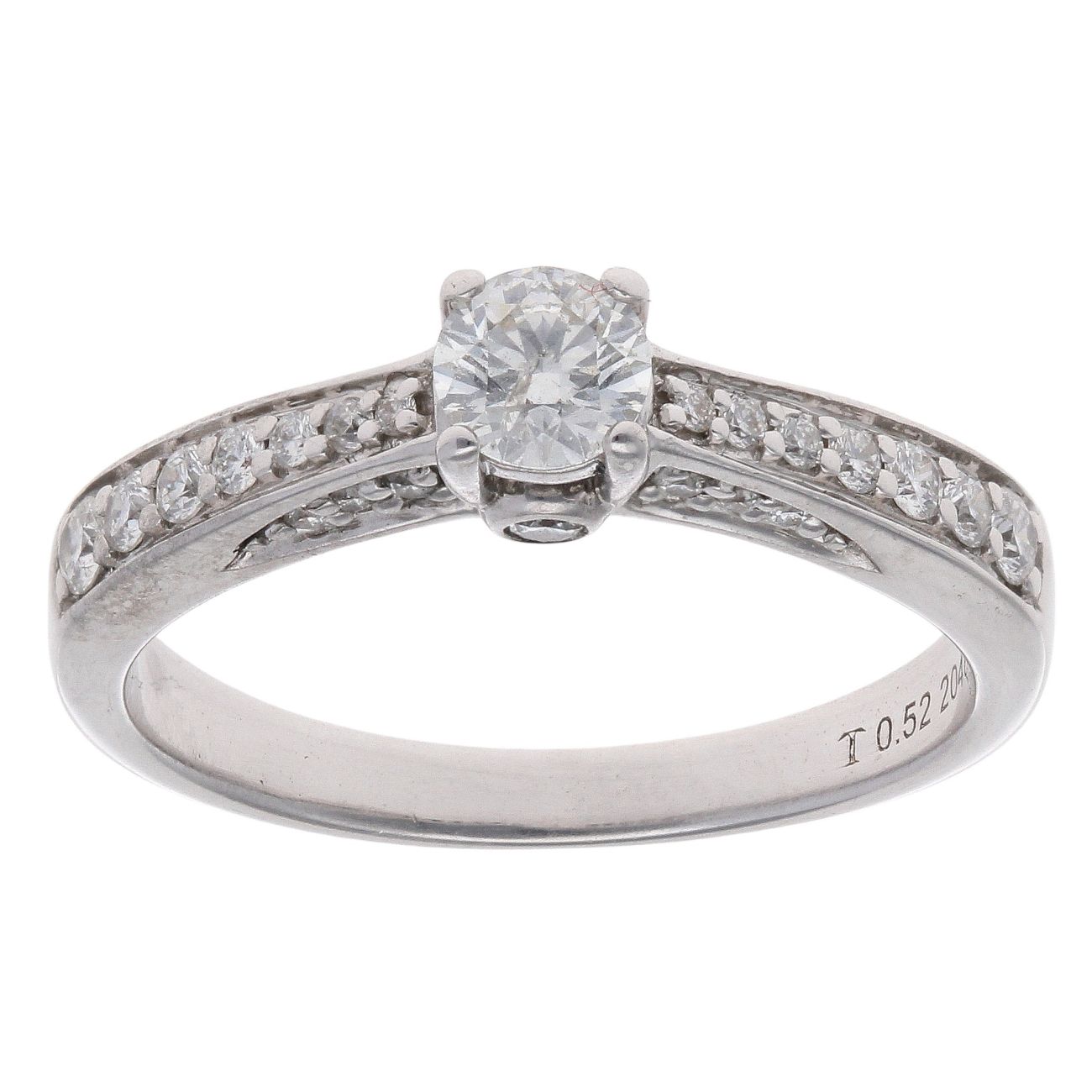 18ct White Gold 0.52ct Diamond Solitaire Ring