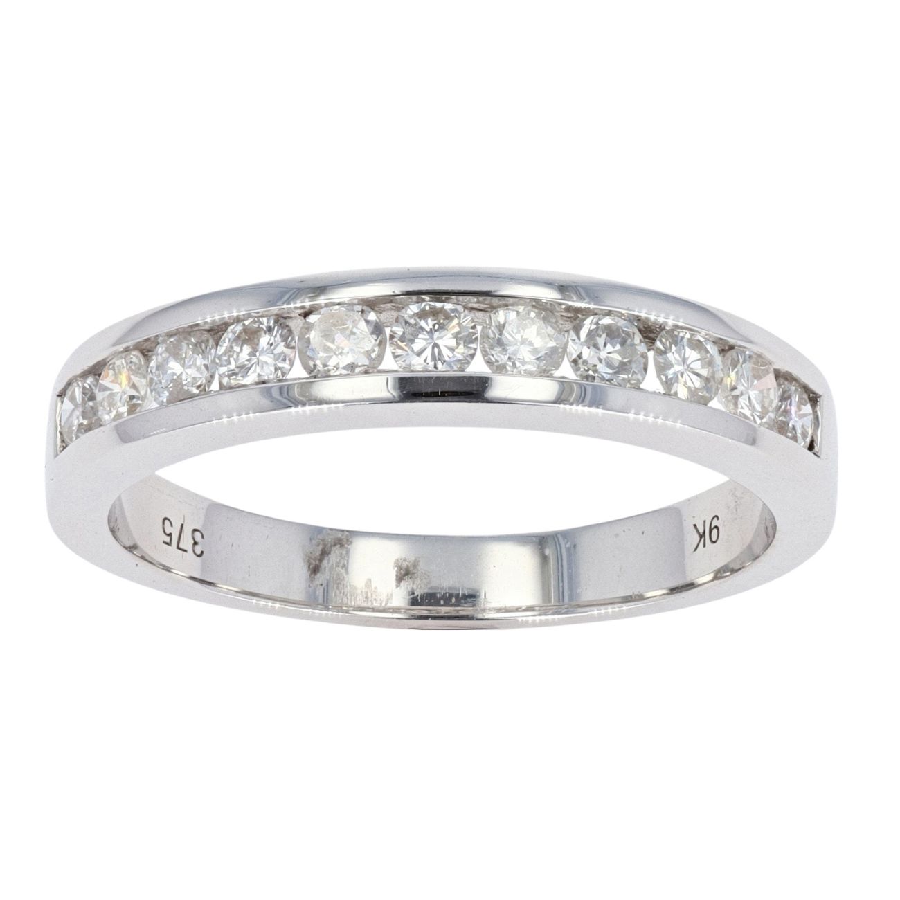 9ct White Gold Diamond Eternity Ring by Anya Belle