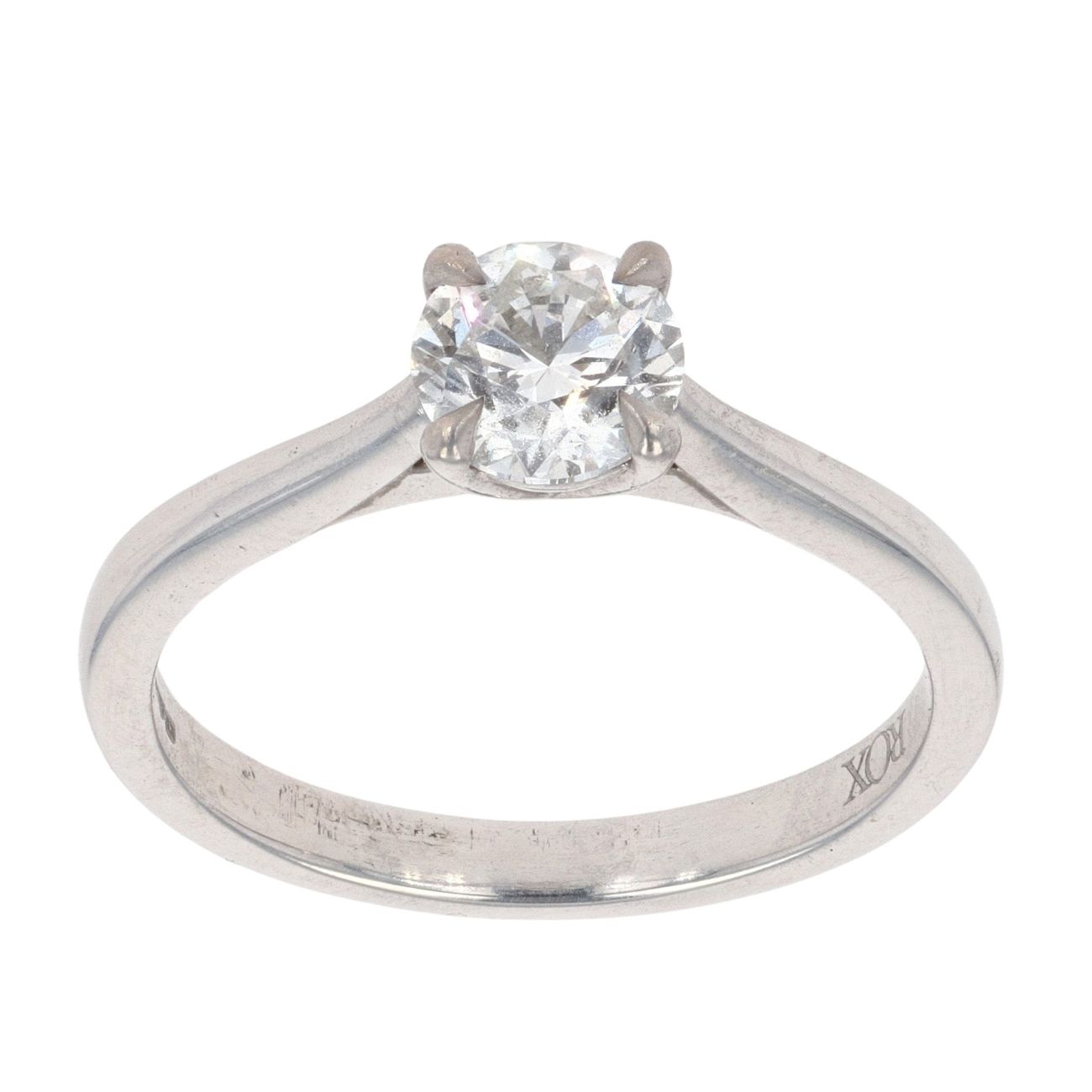 Platinum 0.71ct Diamond Solitaire Ring