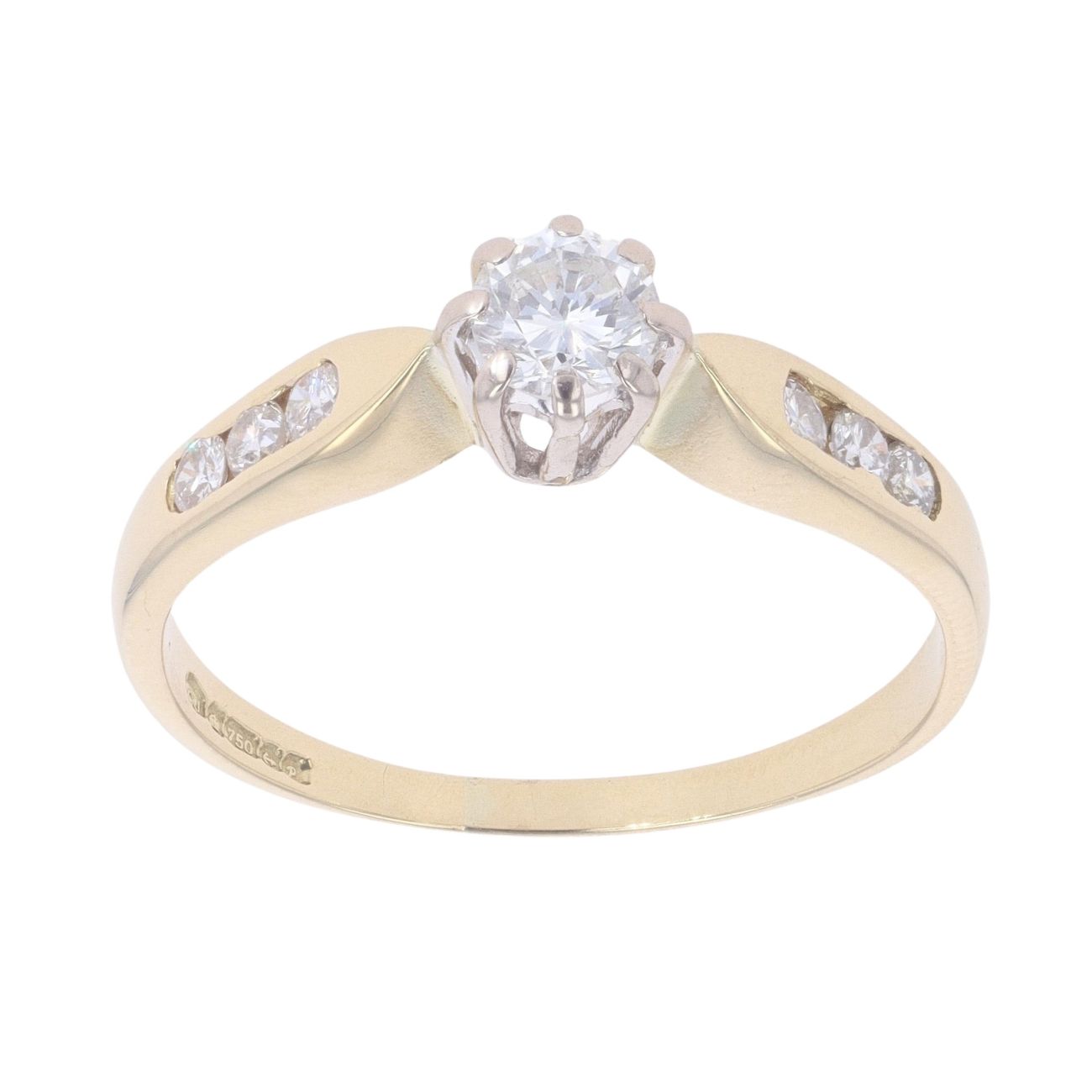 18ct Yellow Gold 0.45ct Diamond Solitaire Ring
