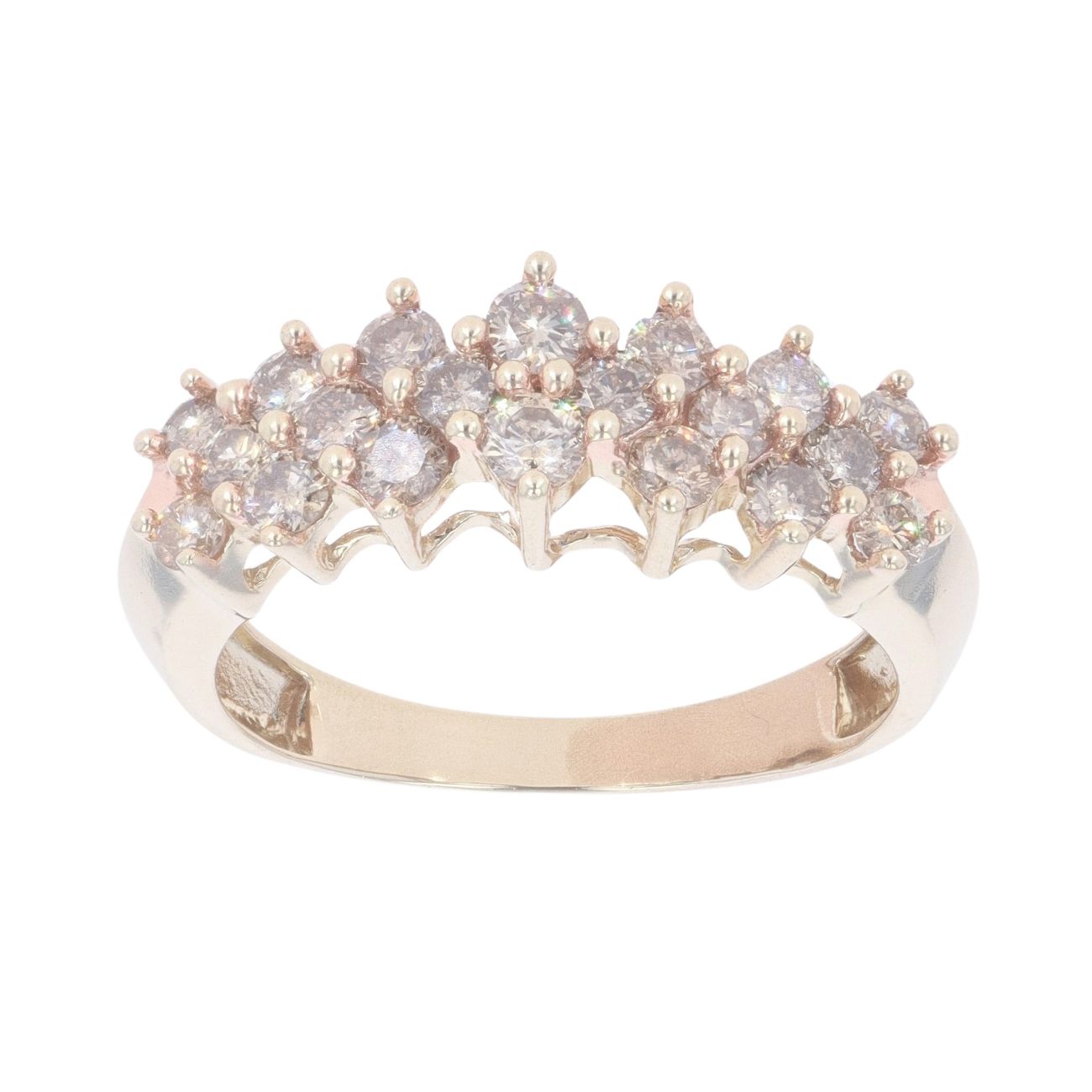 9ct Yellow Gold 1.00ct Diamond Fancy Ring