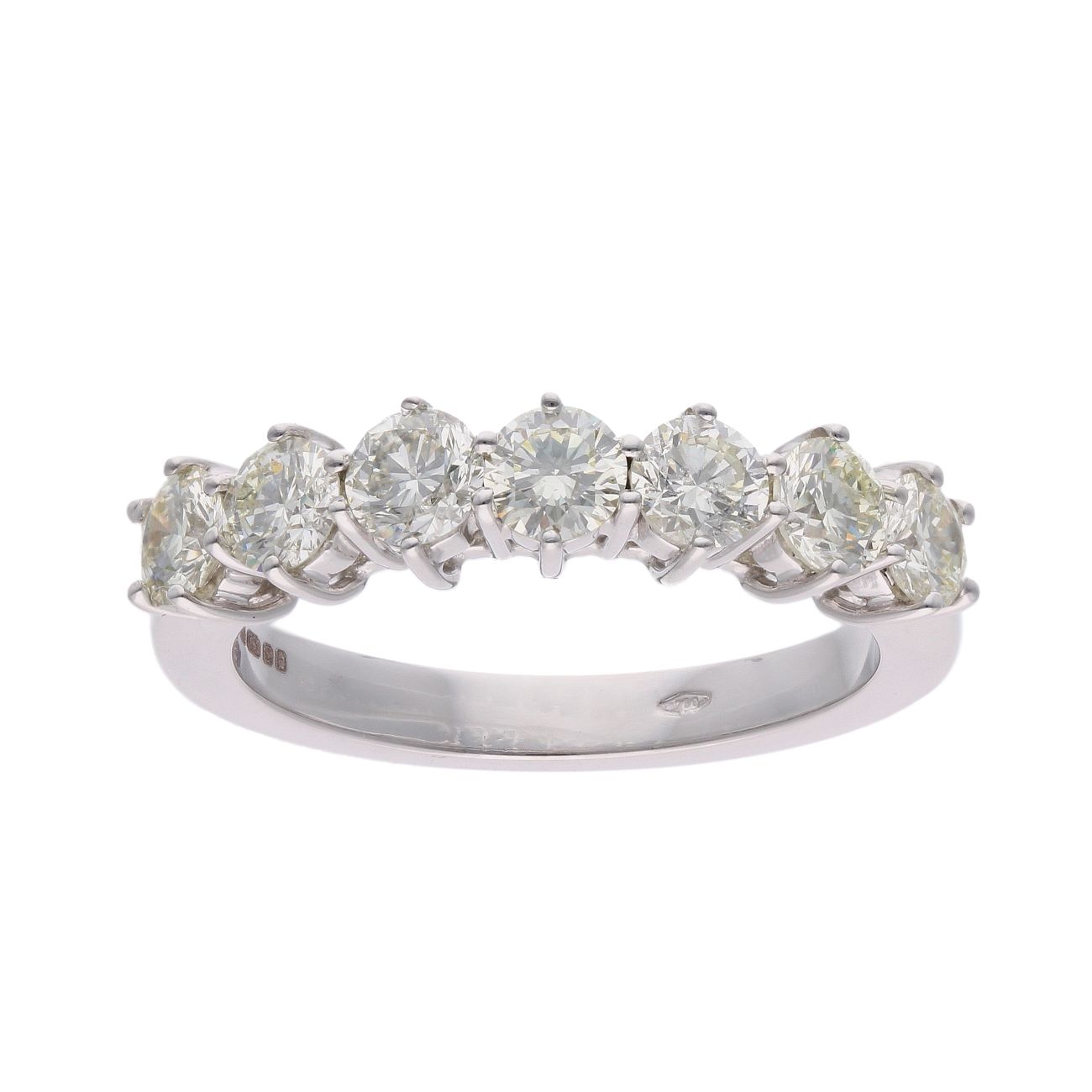18ct White Gold 1.50ct Diamond Half Eternity Ring