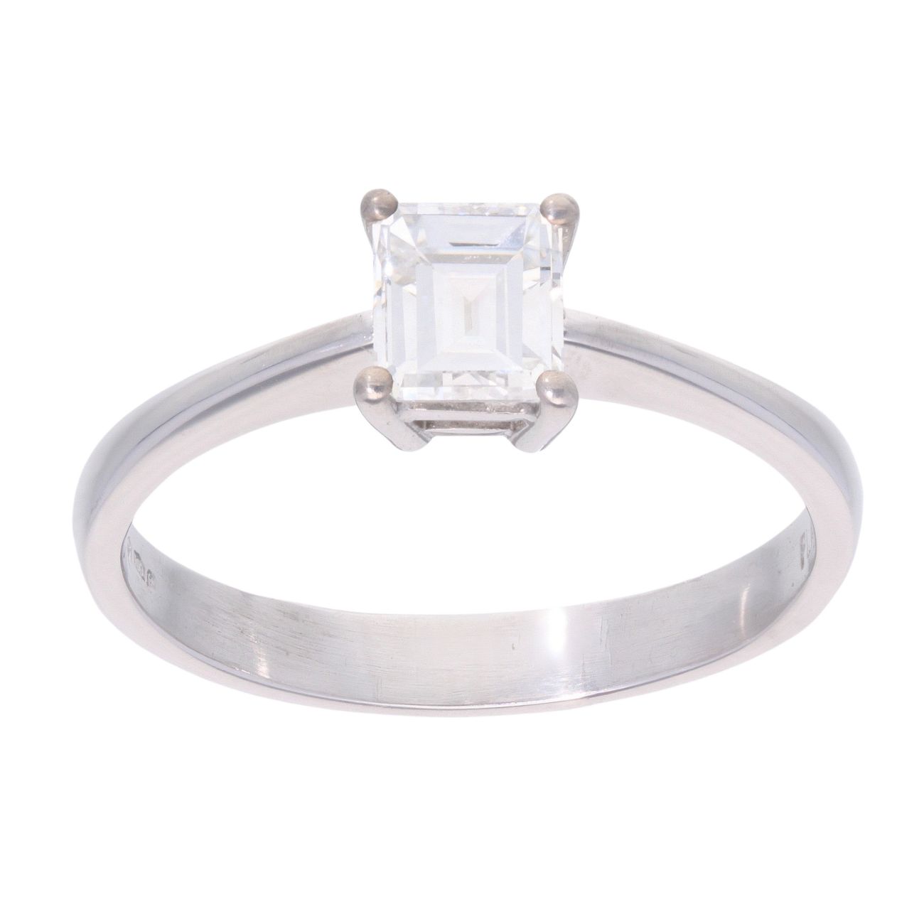 Platinum 0.85ct Diamond Solitaire Ring