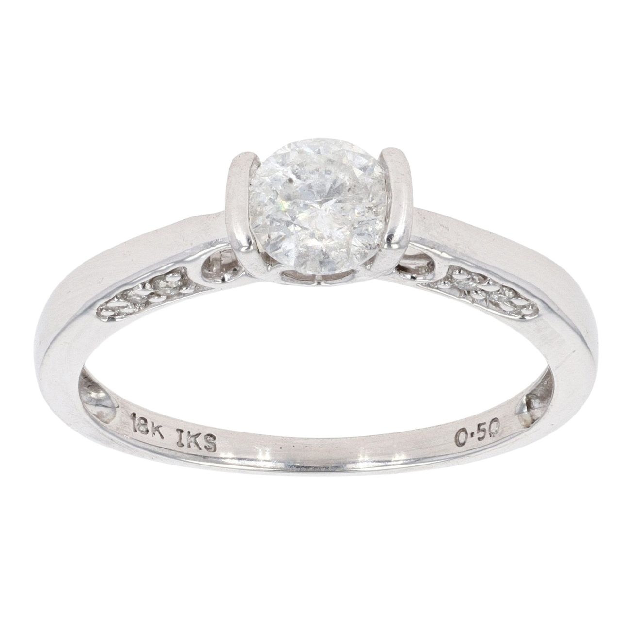 18ct White Gold 0.50ct Diamond Solitaire Ring