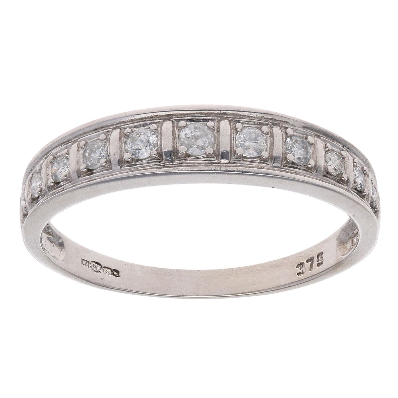 9ct White Gold 0.22ct Diamond Eternity Ring