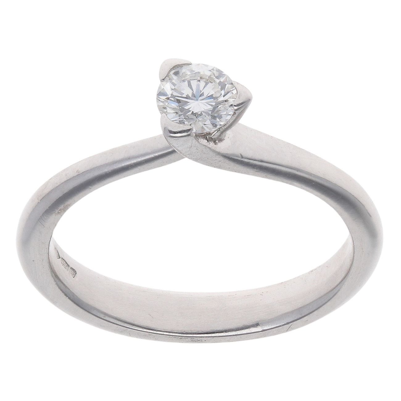 Platinum 0.25ct Brilliant Cut Diamond Solitaire Ring