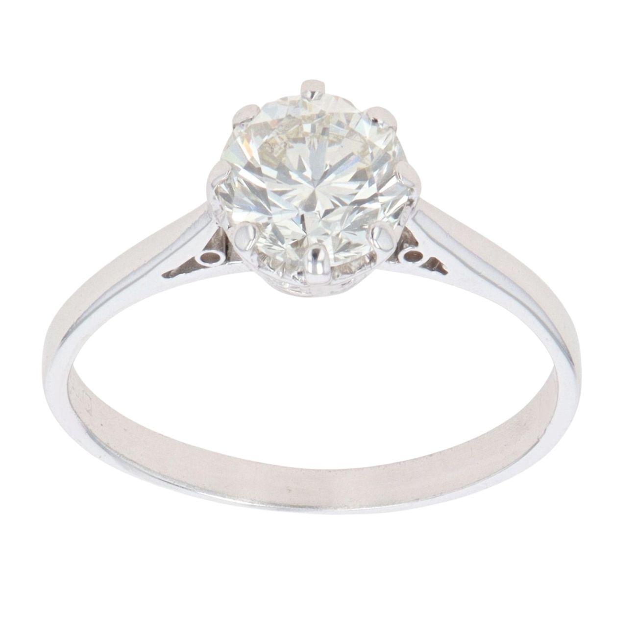 18ct White Gold 1.50ct Brilliant Cut Diamond Solitaire Ring