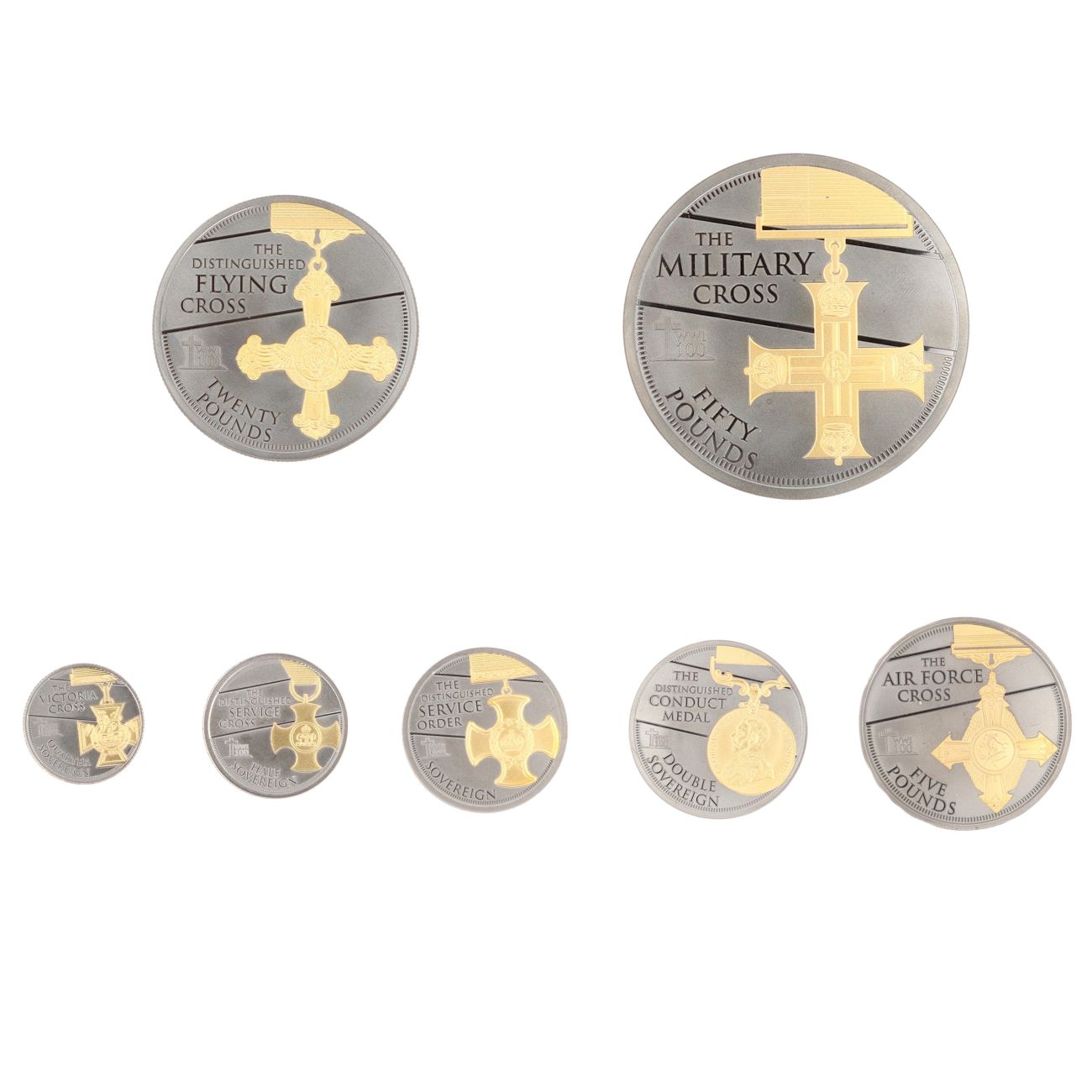 2018 Armistice Centenary Remembrance Gallantry Five Coin Definitive Set