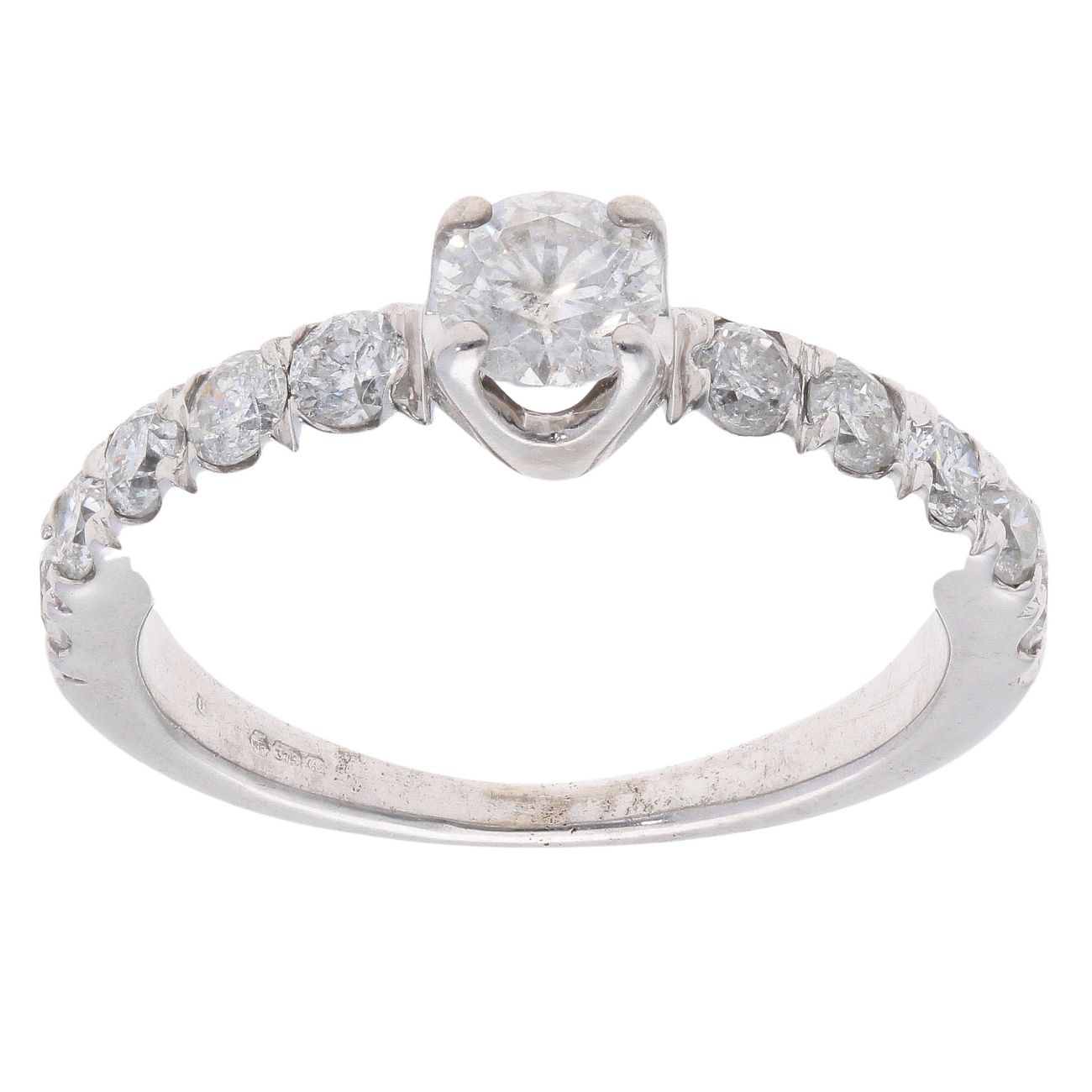 9ct White Gold 1.00ct Brilliant Cut Diamond Solitaire Ring