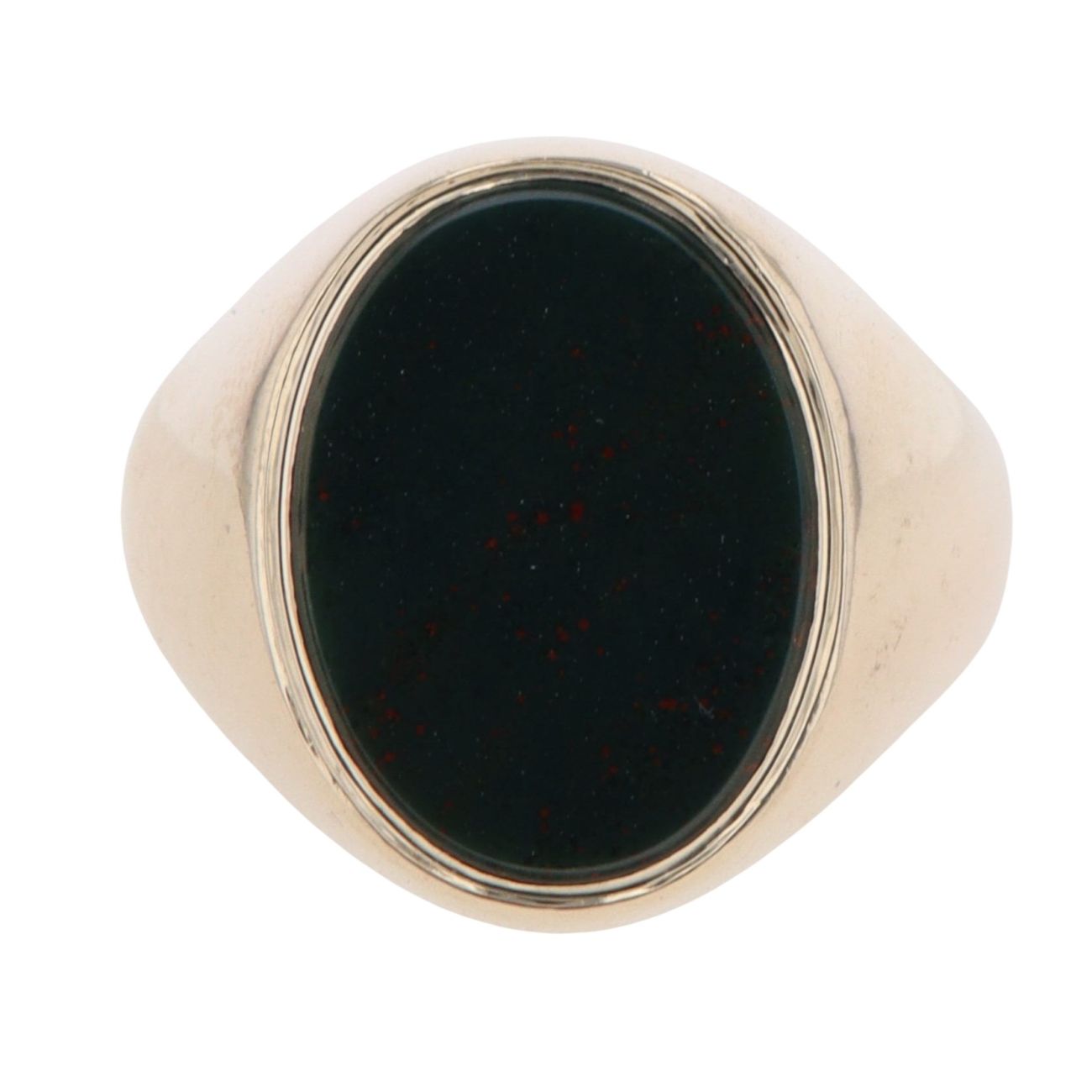 9ct Yellow Gold Bloodstone Signet Ring