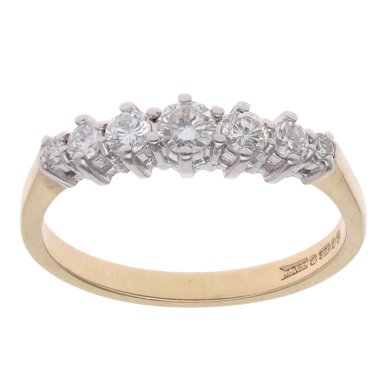 18ct Yellow Gold 0.50ct Brilliant Cut Diamond Eternity Ring