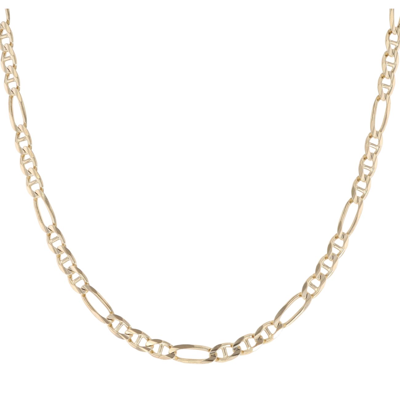 14ct Yellow Gold Figaro Marine Chain 20"