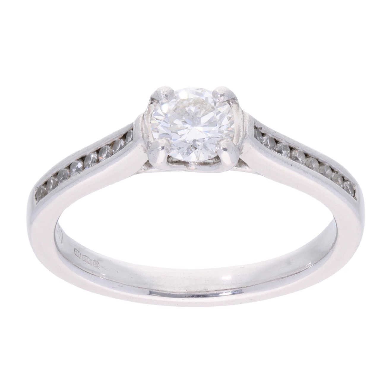 Platinum 0.65ct Diamond Solitaire Ring