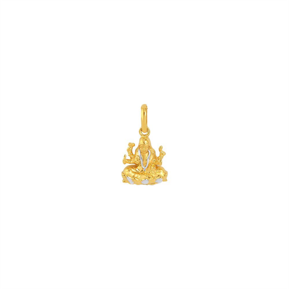 22ct Yellow Gold Lakshmi Seated Pendant