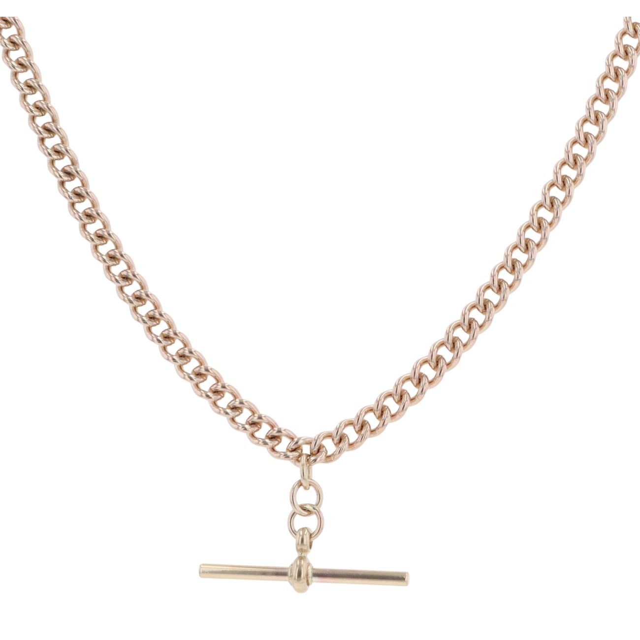 9ct Yellow Gold Albert T-Bar Chain 18"