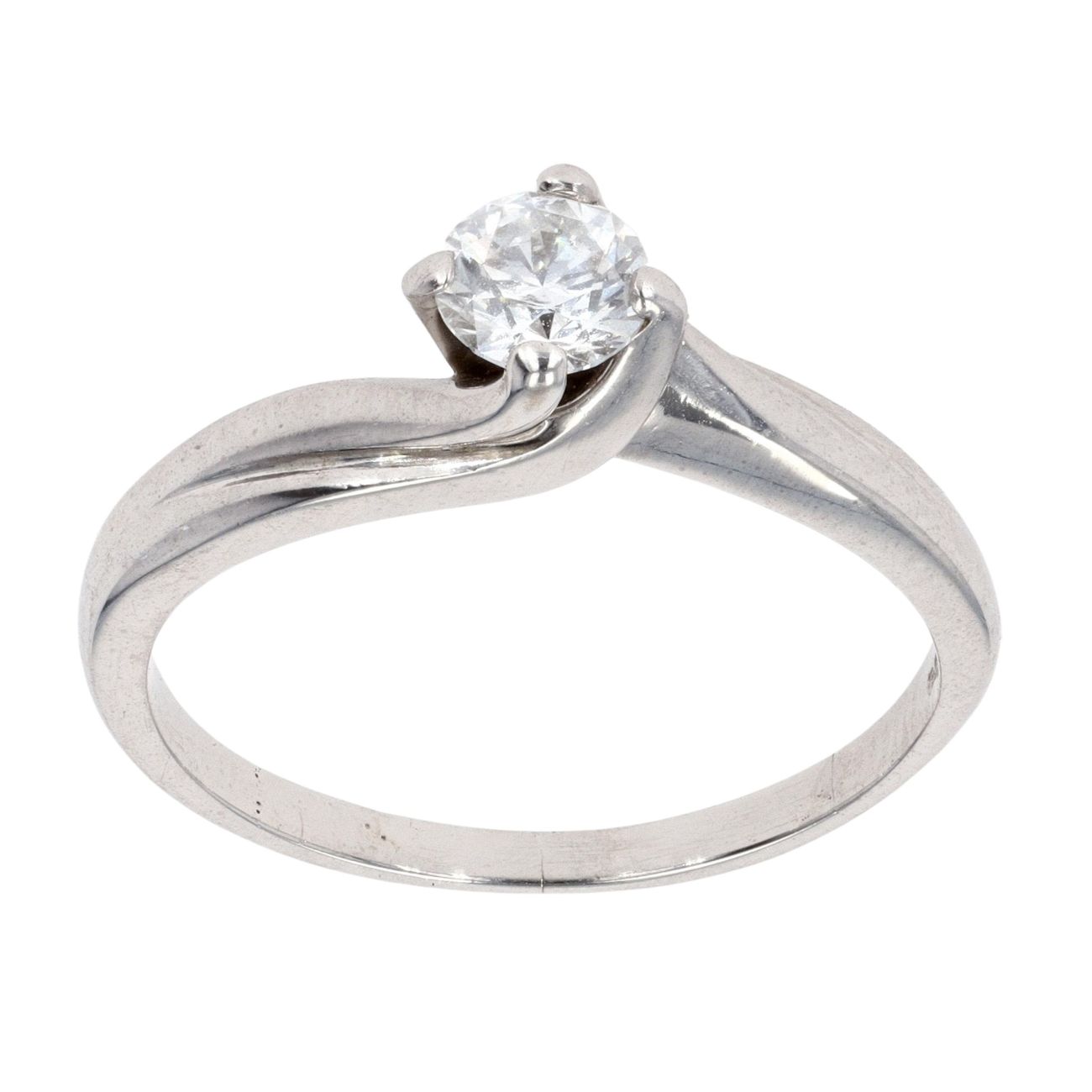 18ct White Gold 0.33ct Diamond Solitaire Ring