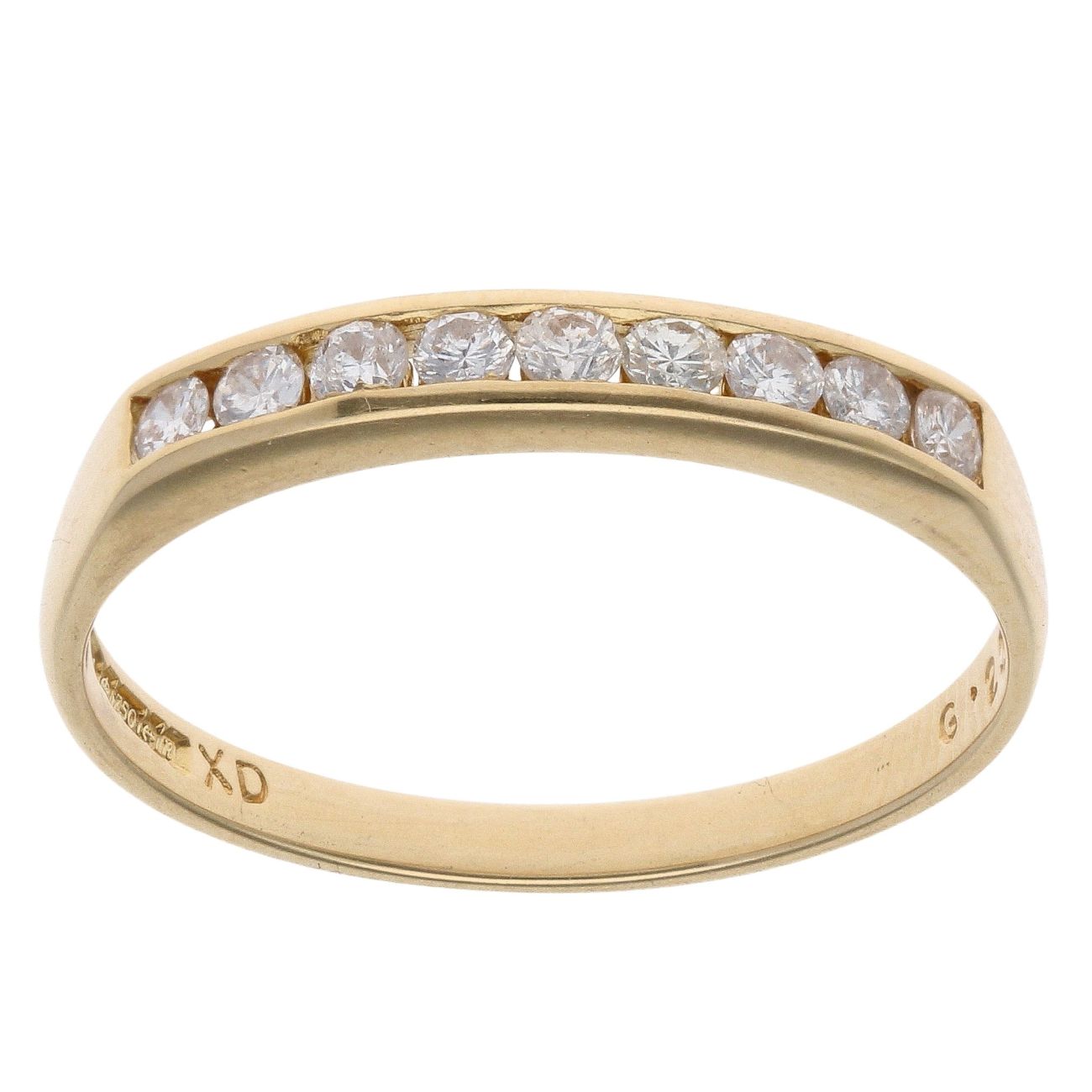 18ct Yellow Gold 0.25ct Diamond Eternity Ring