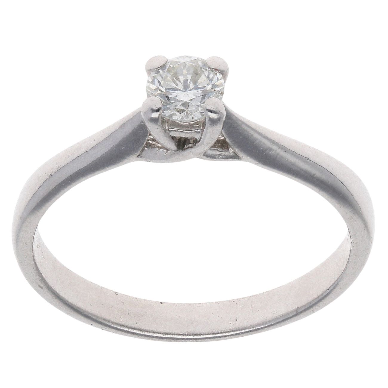 Platinum 0.25ct Brilliant Cut Diamond Solitaire Ring
