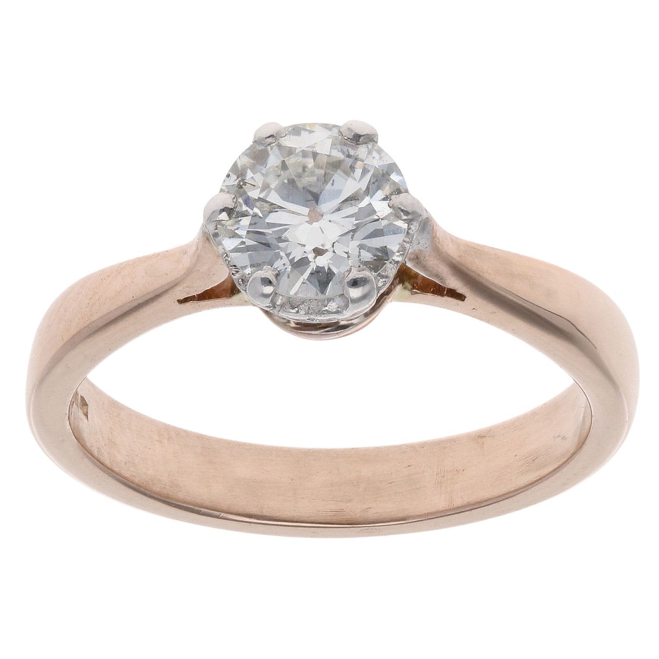 18ct Rose Gold 0.70ct Diamond Solitaire Ring