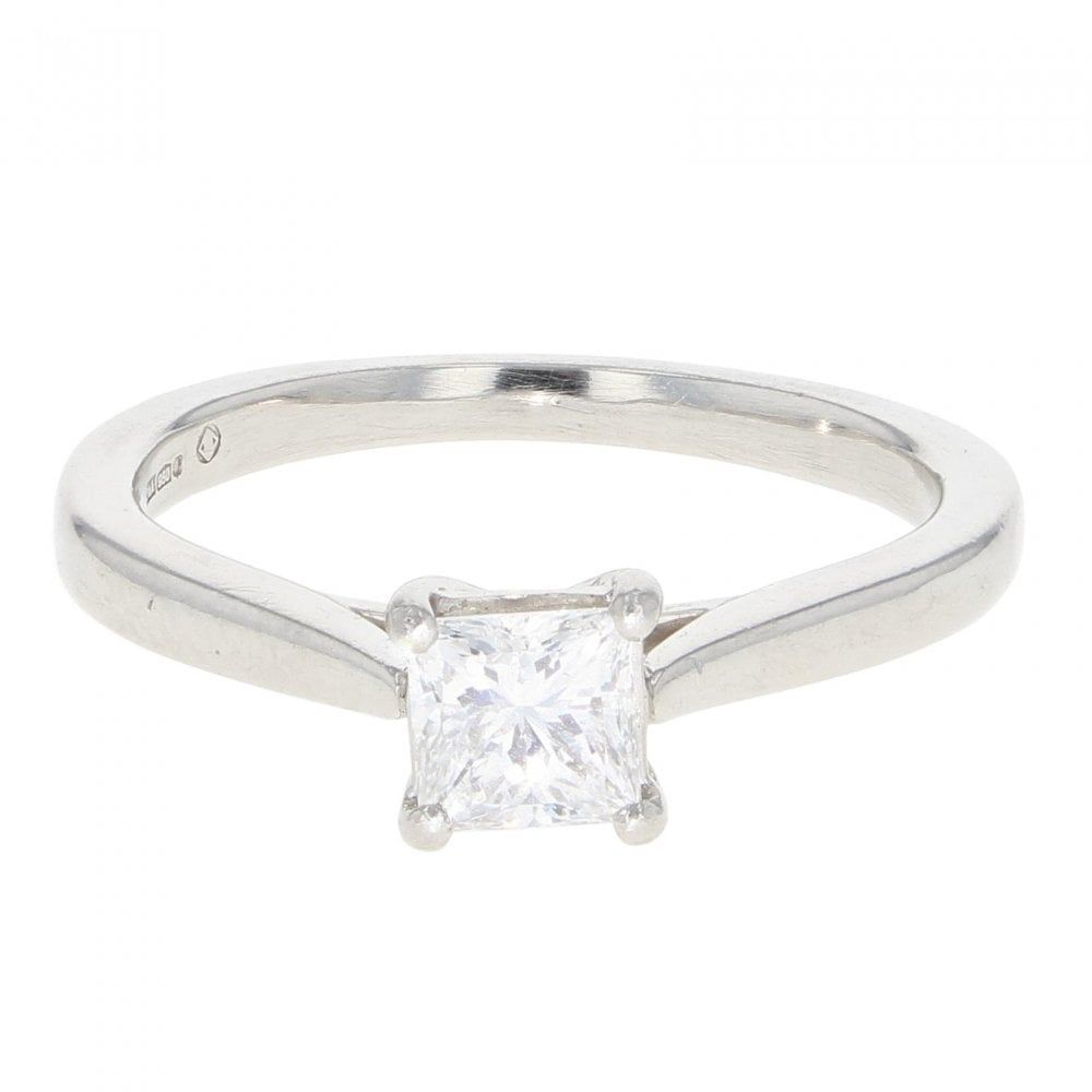 Platinum 0.51cts Diamond Solitaire Ring