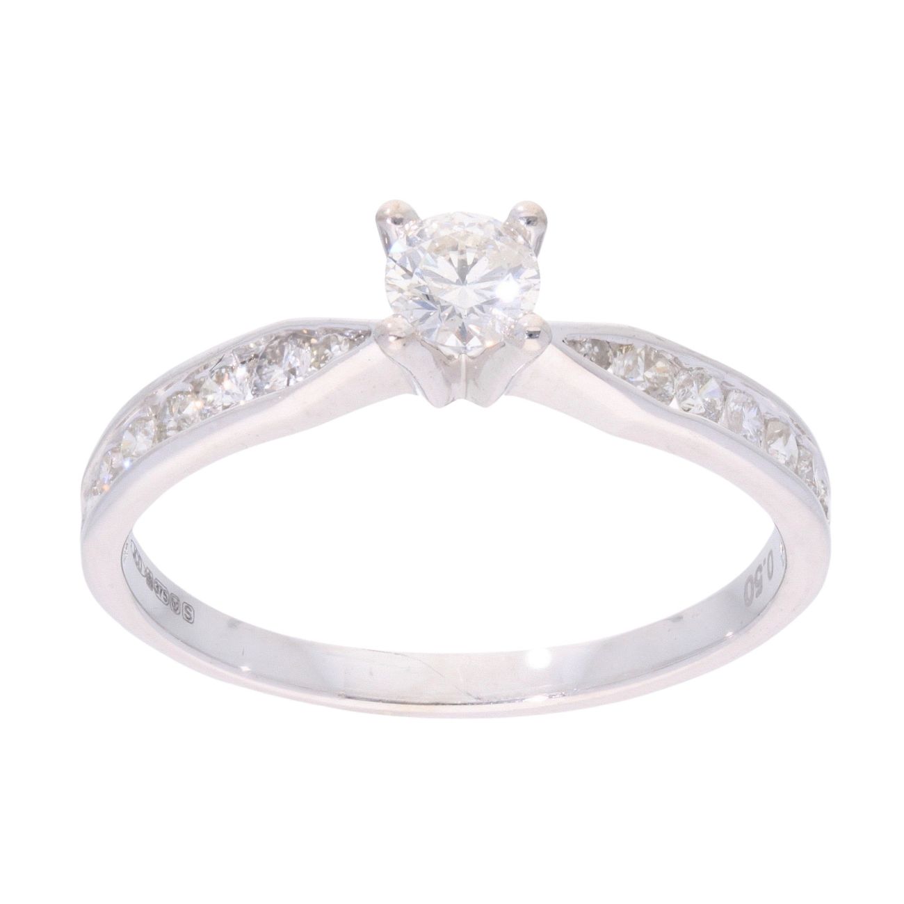 9ct White Gold 0.50ct Diamond Solitaire Ring