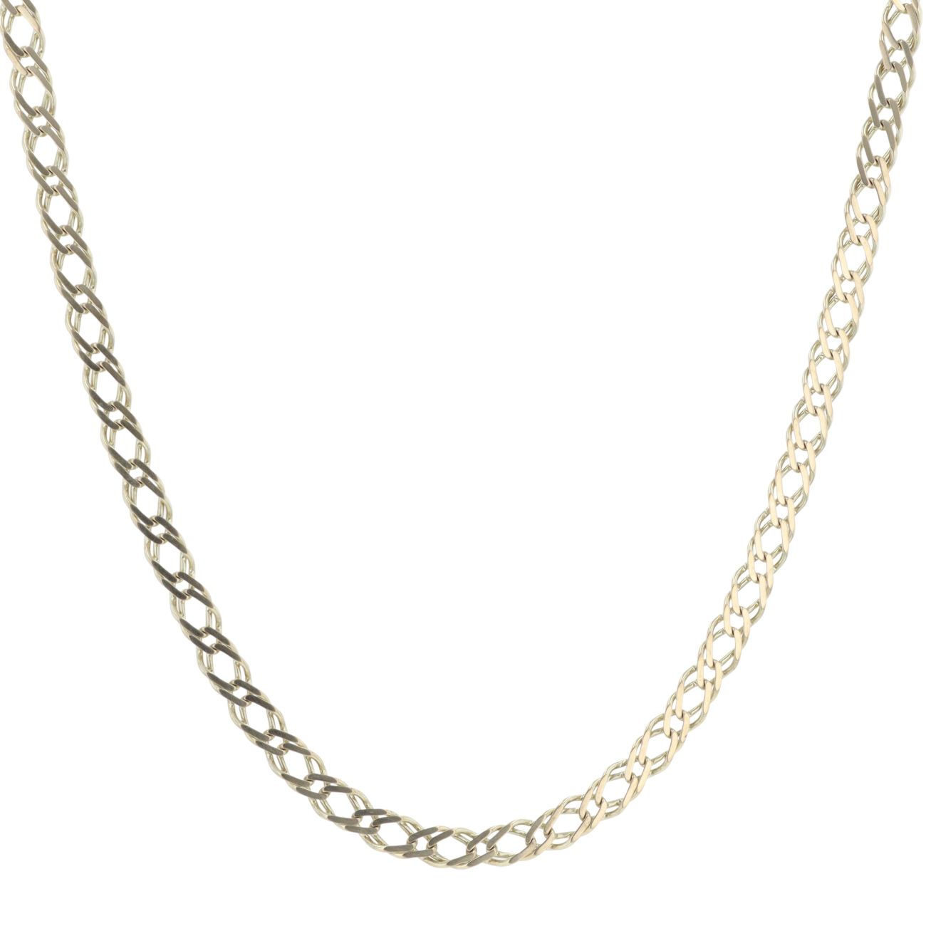 9ct Yellow Gold Double Curb Chain 24"