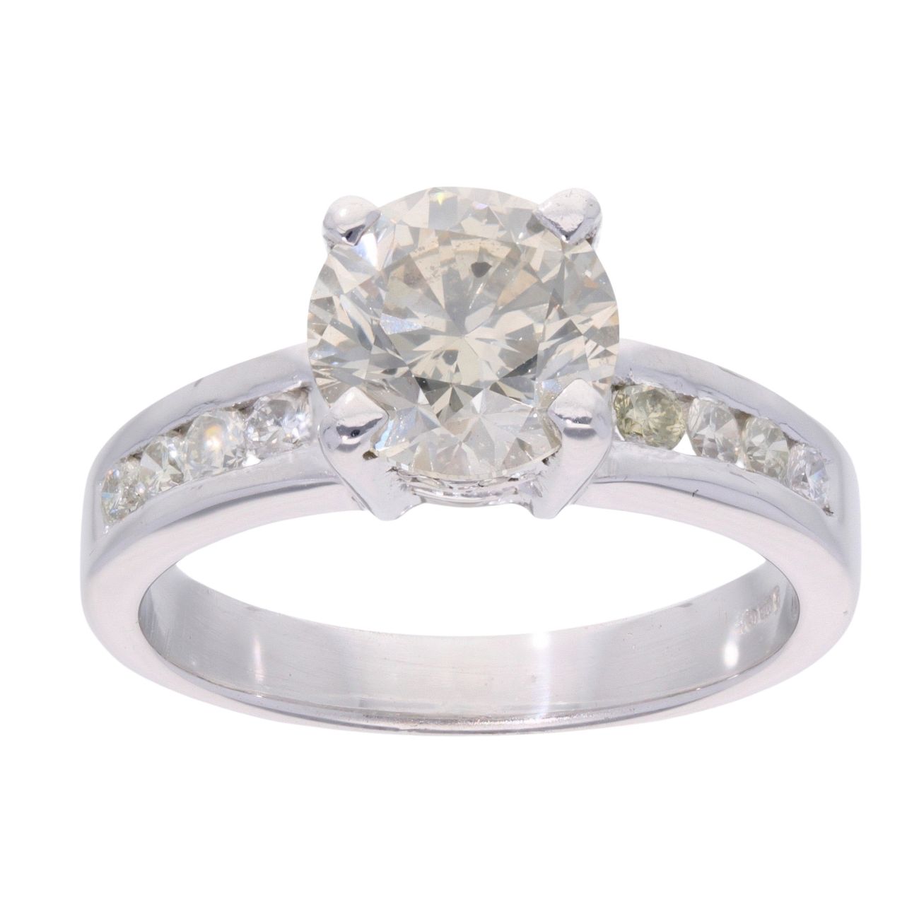 9ct White Gold 2.35ct Diamond Solitaire Ring