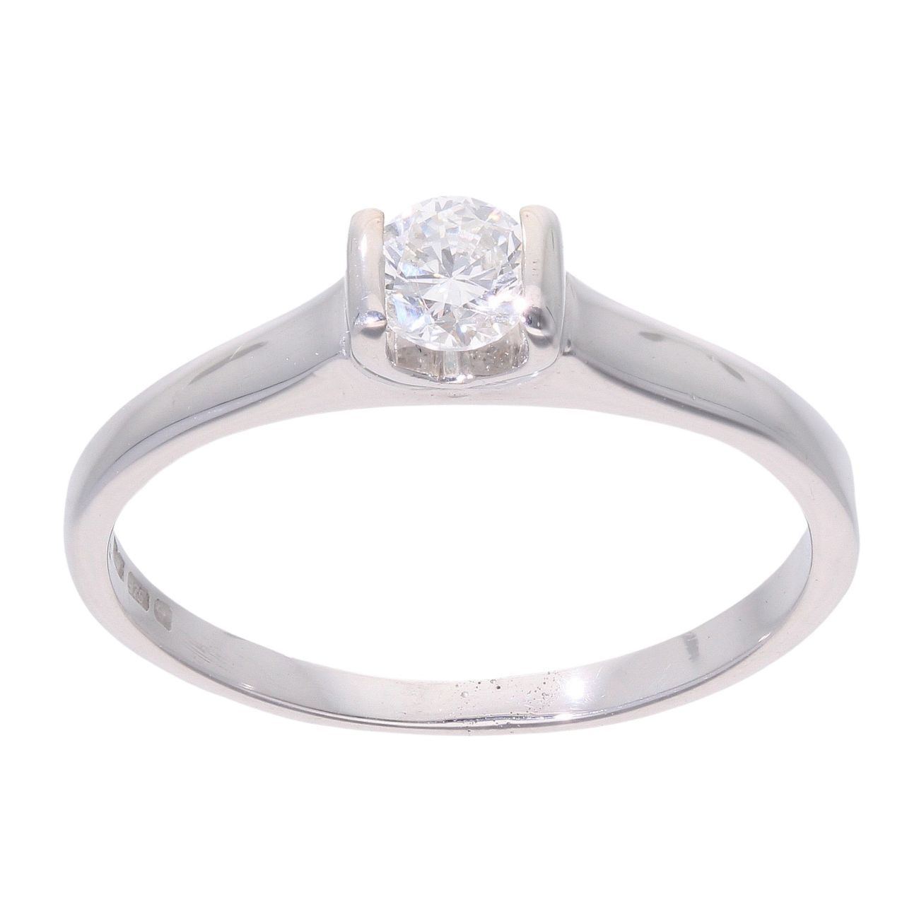 9ct White Gold 0.20ct Diamond Solitaire Ring
