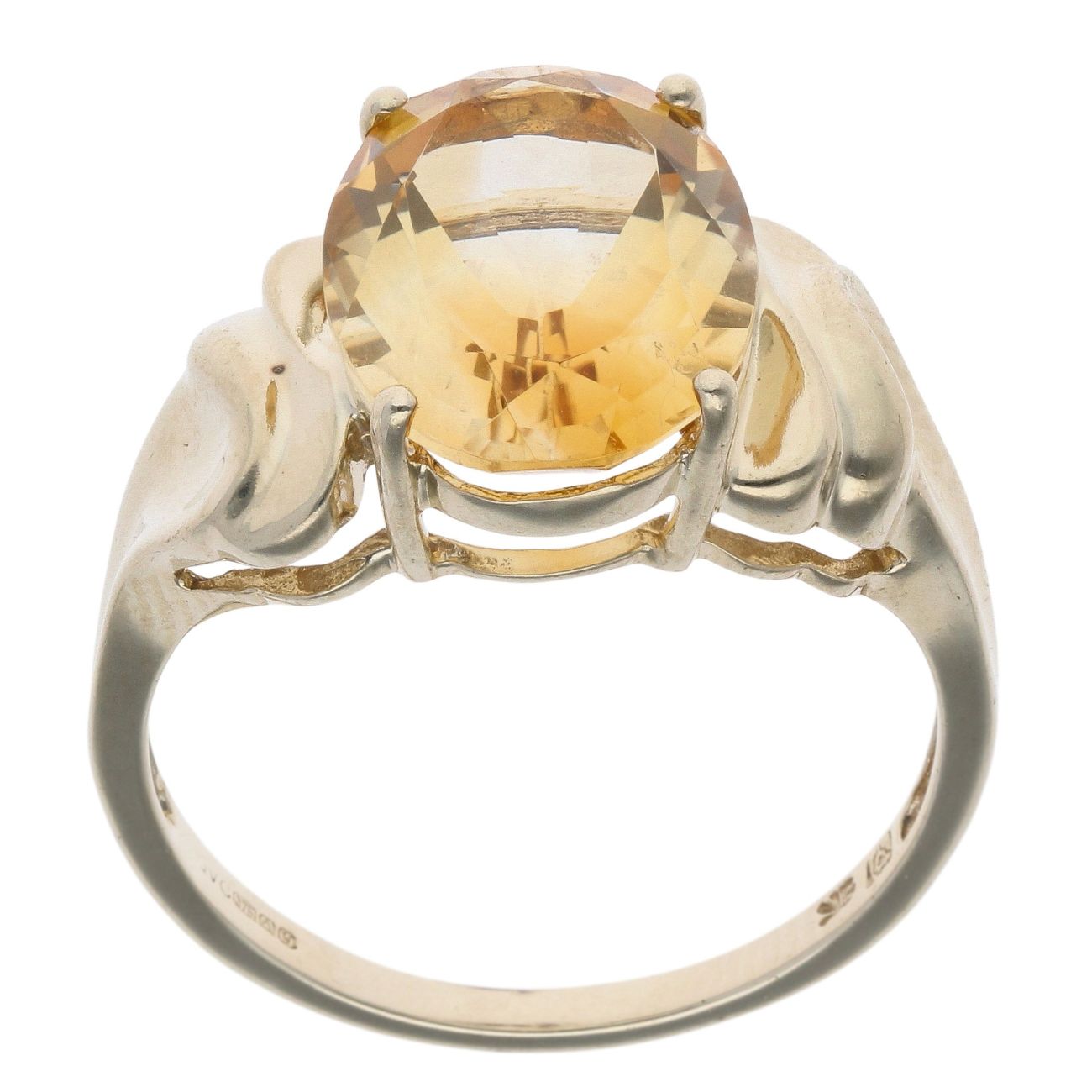 9ct Yellow Gold Single Stone Citrine Ring