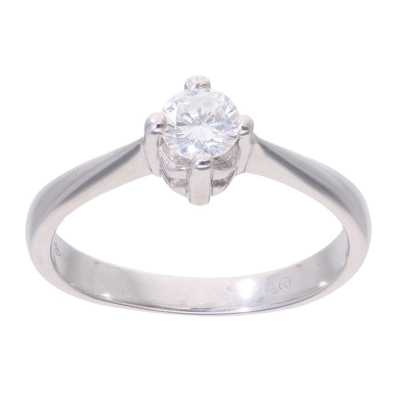 Platinum 0.33ct Diamond Solitaire Ring