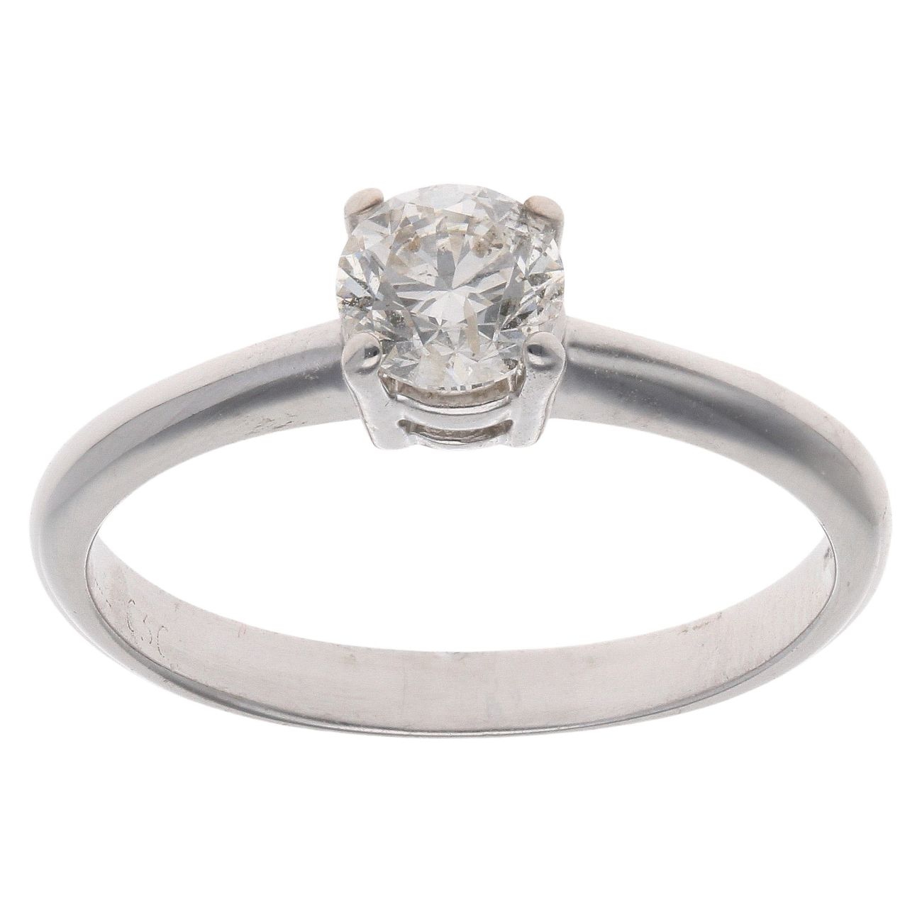 18ct White Gold 0.50ct Brilliant Cut Diamond Solitaire Ring