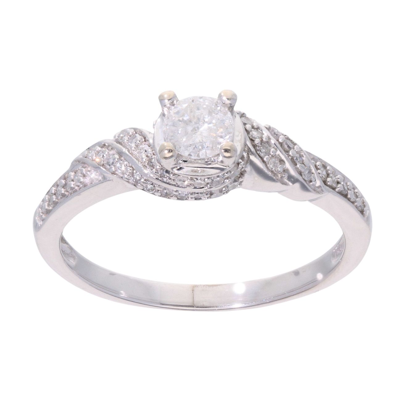 18ct White Gold 0.50cts Diamond Solitaire Ring
