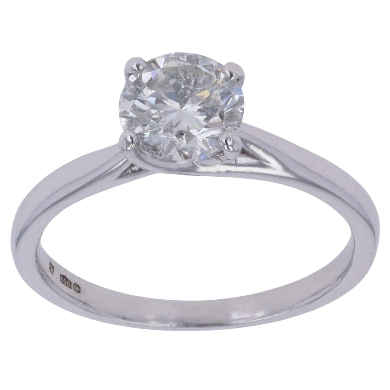 Platinum 1.00ct Diamond Solitaire Ring