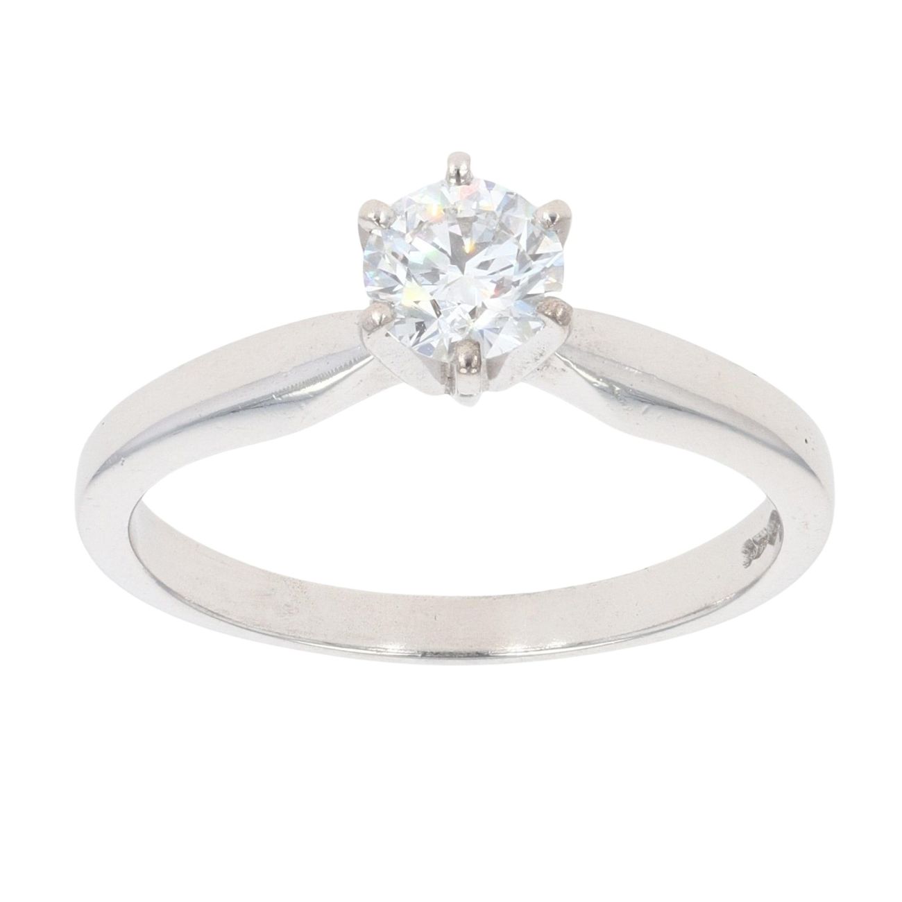 Platinum 0.50ct Diamond Solitaire Ring