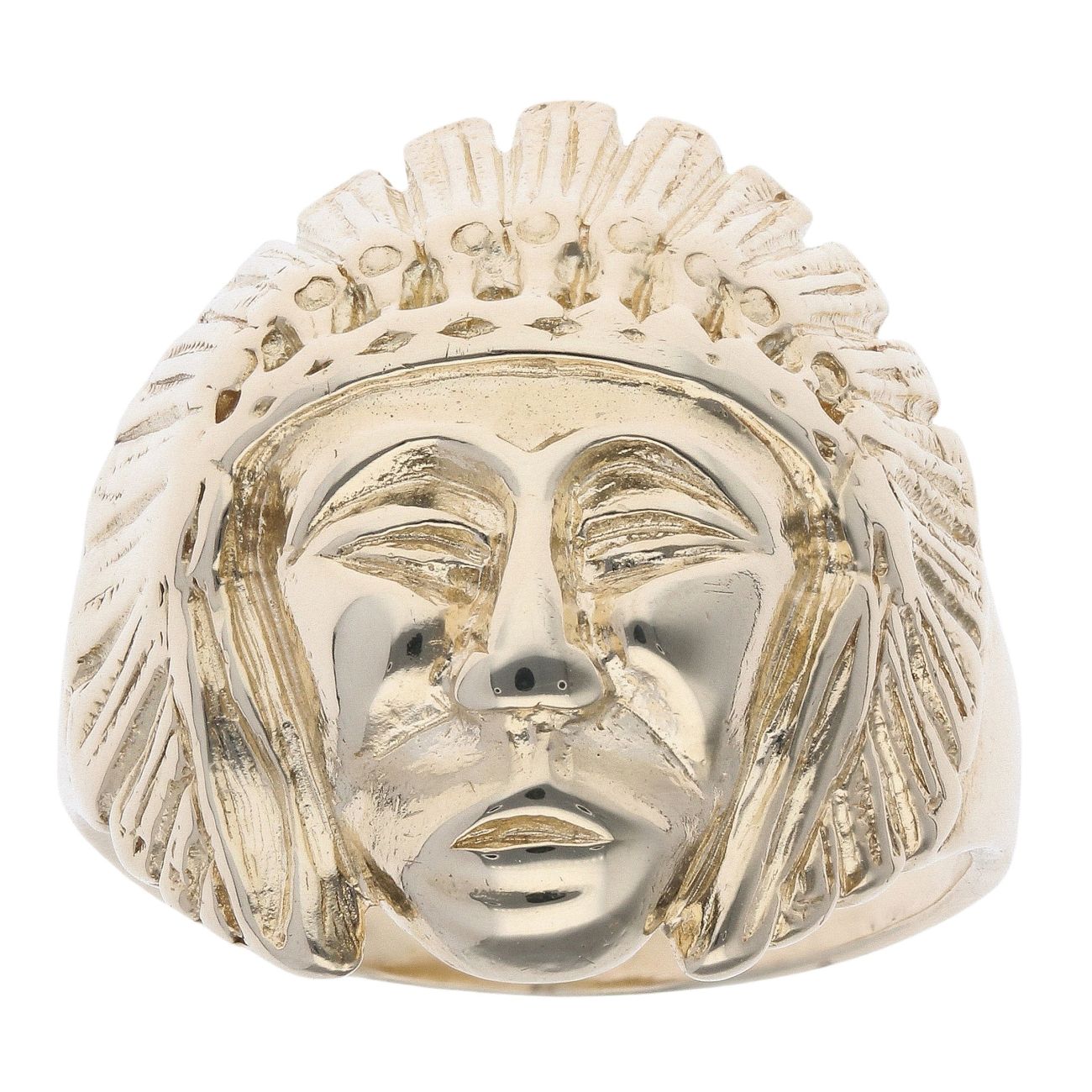 9ct Yellow Gold Native American Fancy Ring