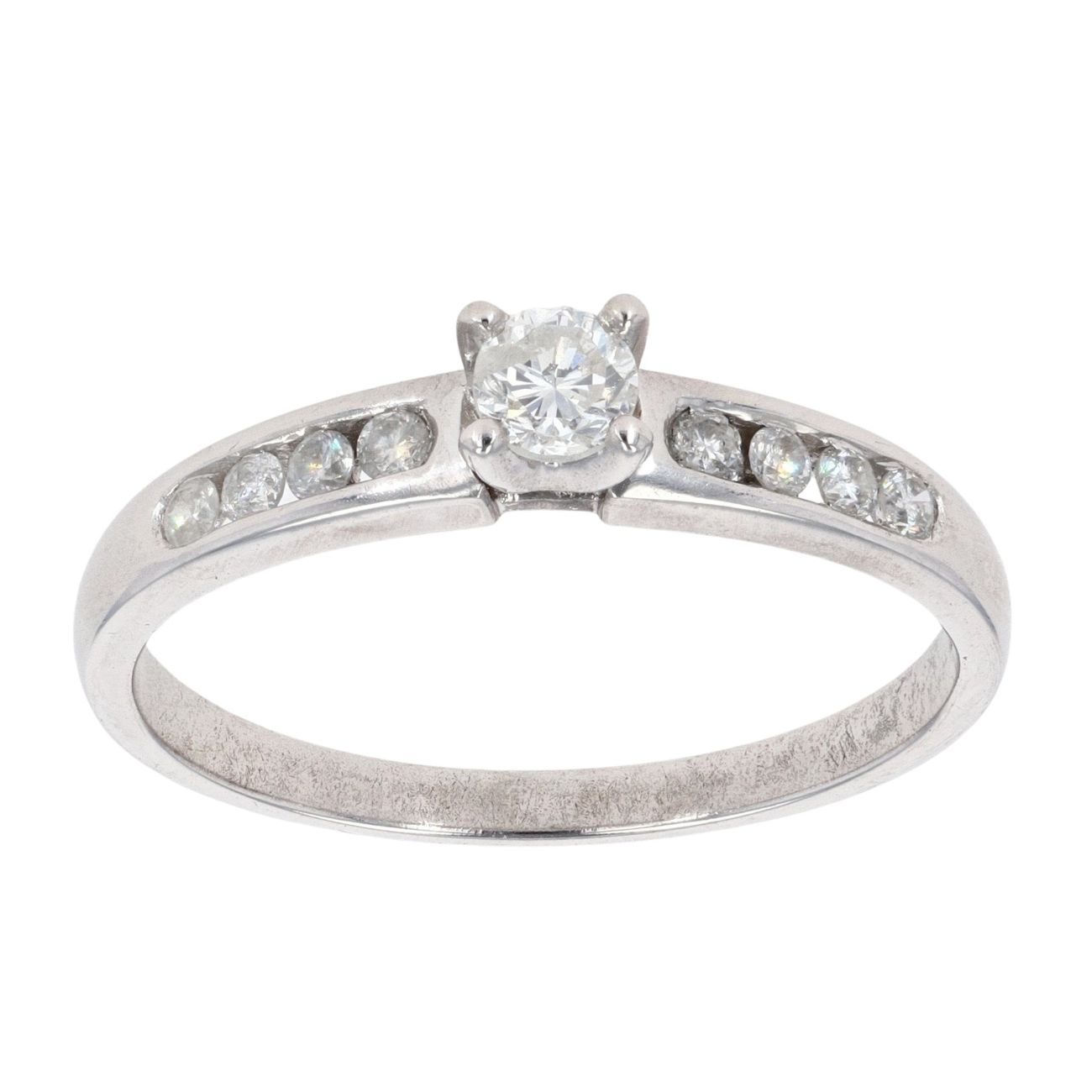 9ct White Gold 0.33ct Diamond Solitaire Ring