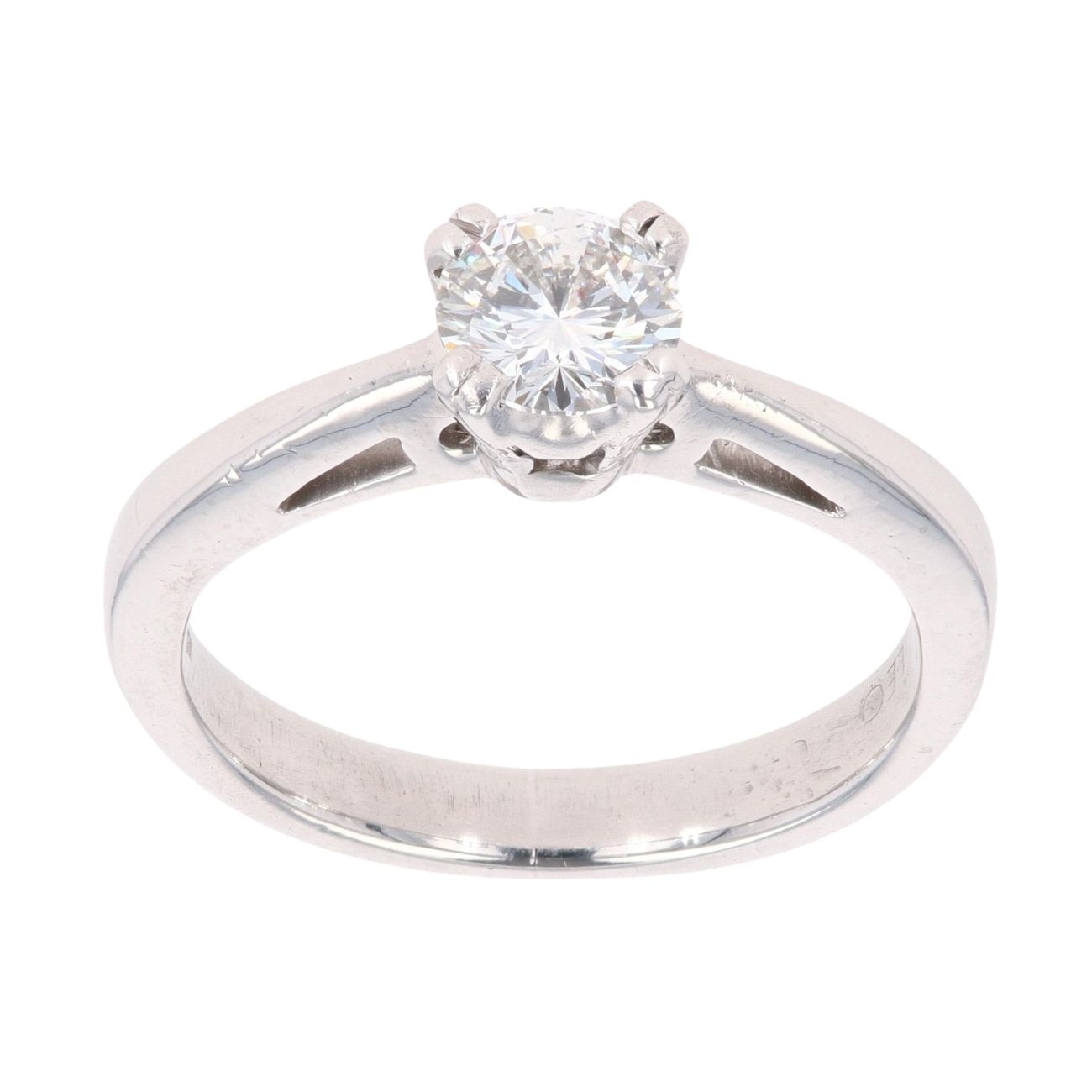 Platinum 0.50ct Brilliant Cut Diamond Solitaire Ring
