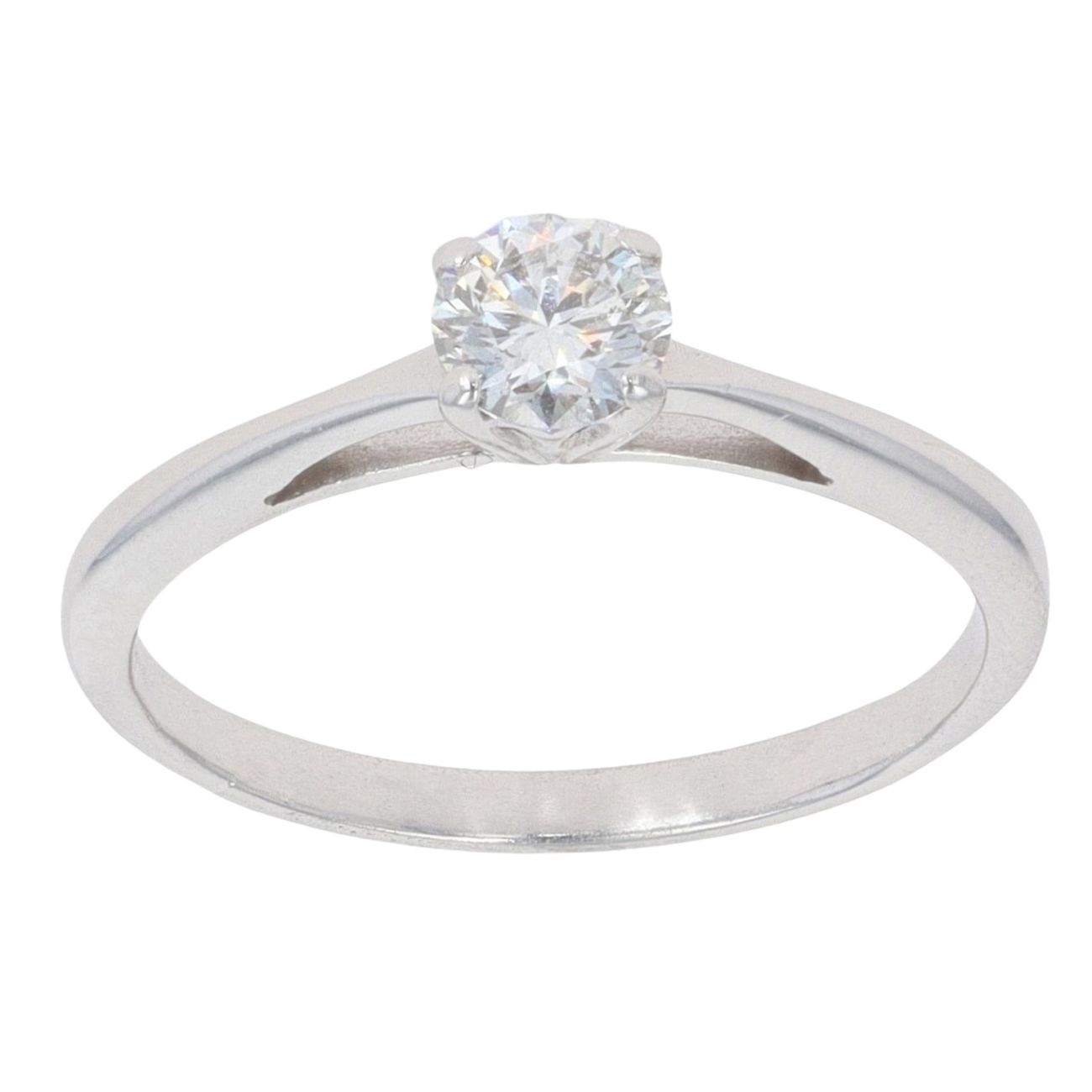 18ct White Gold 0.35ct Diamond Solitaire Ring