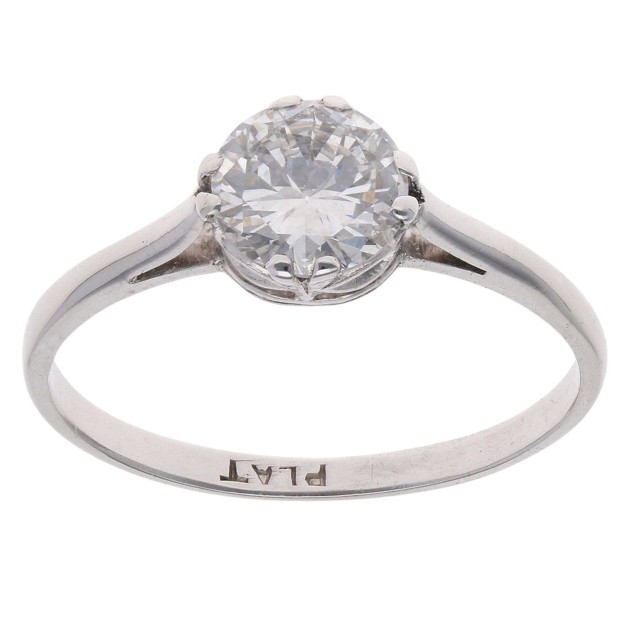 Platinum 1.00ct Diamond Solitaire Ring
