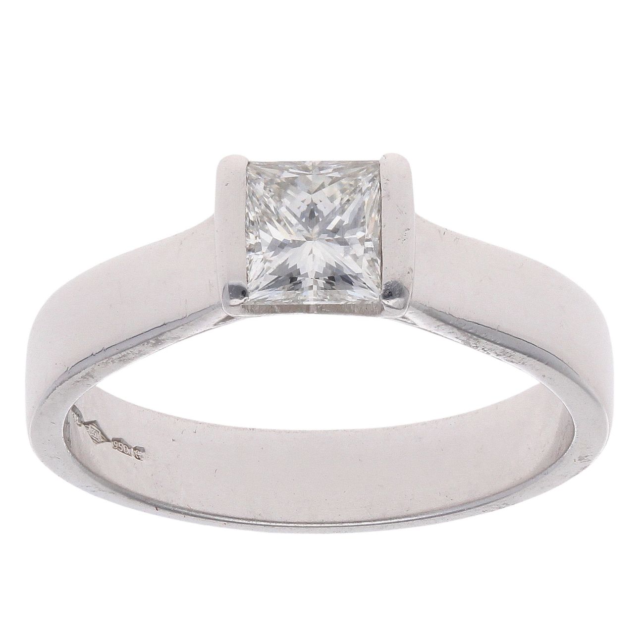 Platinum 0.56ct Diamond Solitaire Ring