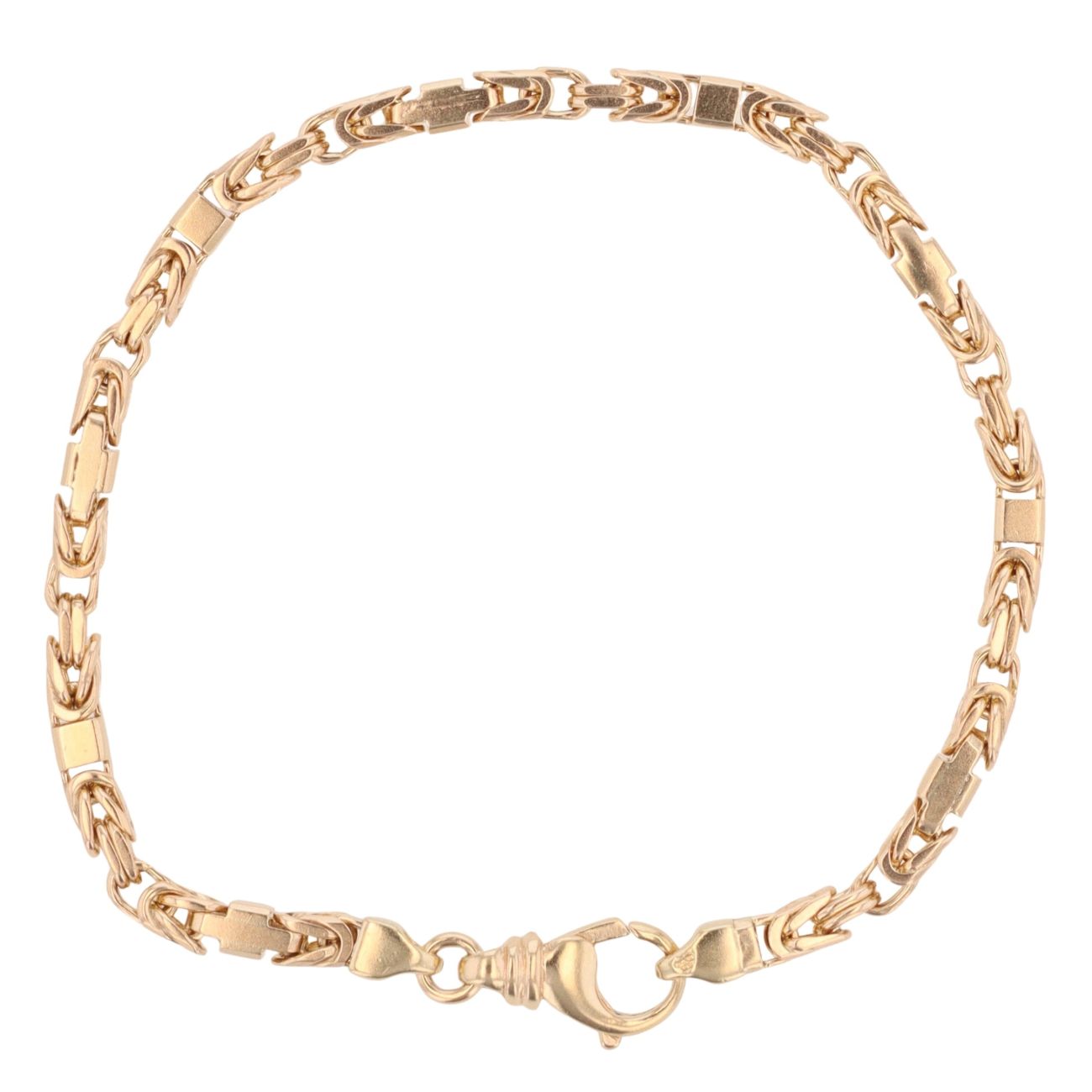 9ct Yellow Gold Byzantine Bracelet 8.5"