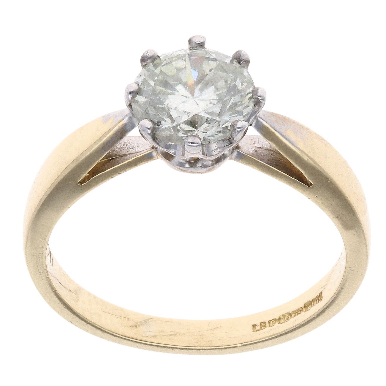 18ct Yellow Gold 1.00ct Diamond Solitiare Ring