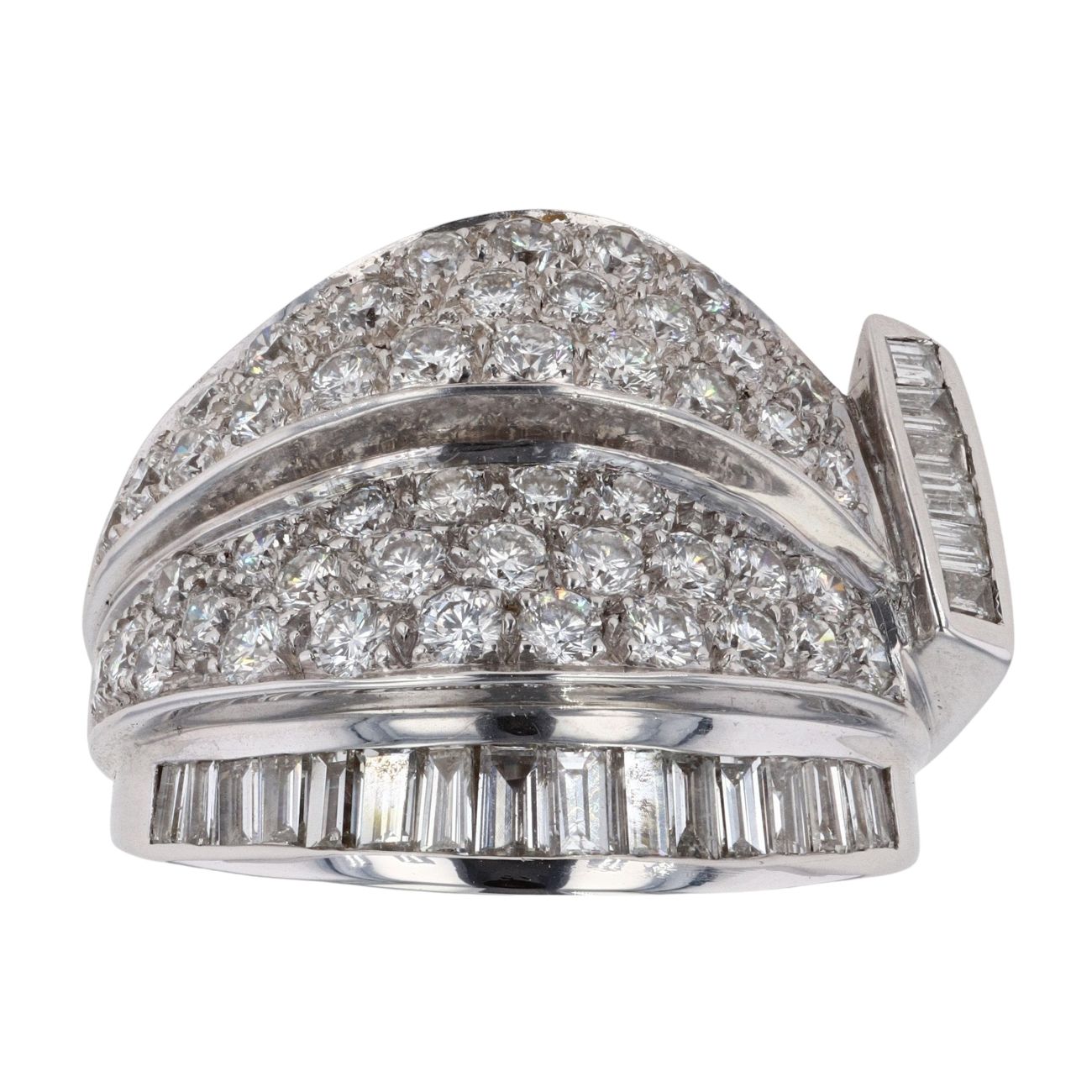 18ct White Gold Fancy 2.50ct Diamond Ring