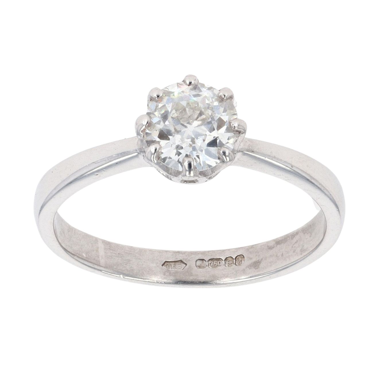 18ct White Gold 0.60ct Diamond Solitaire Ring