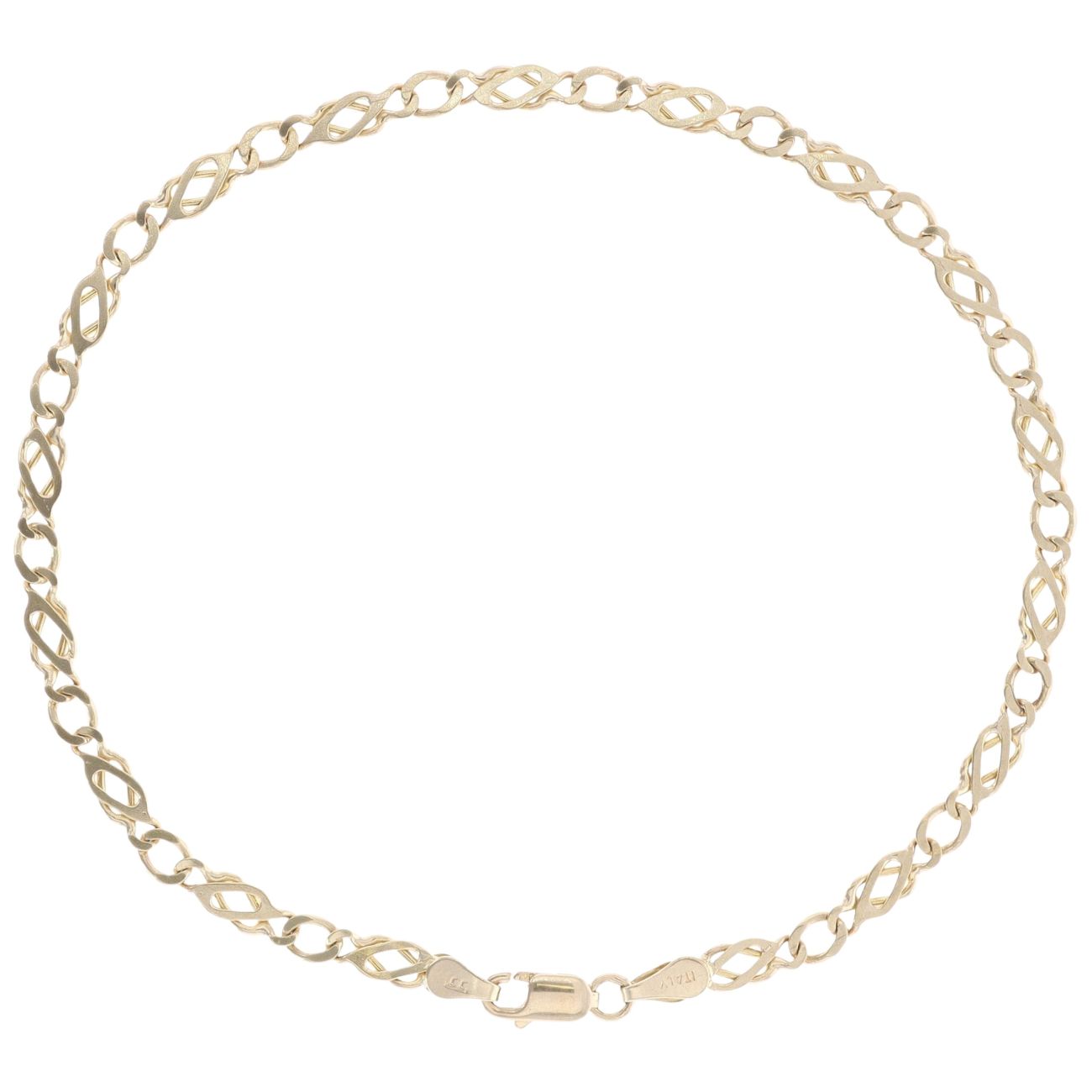 9ct Yellow Gold Fancy Celtic Bracelet 9.5"