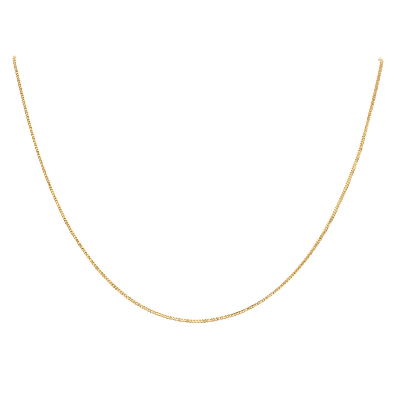 22ct Yellow Gold Disco Ripple Twist Chain 18"