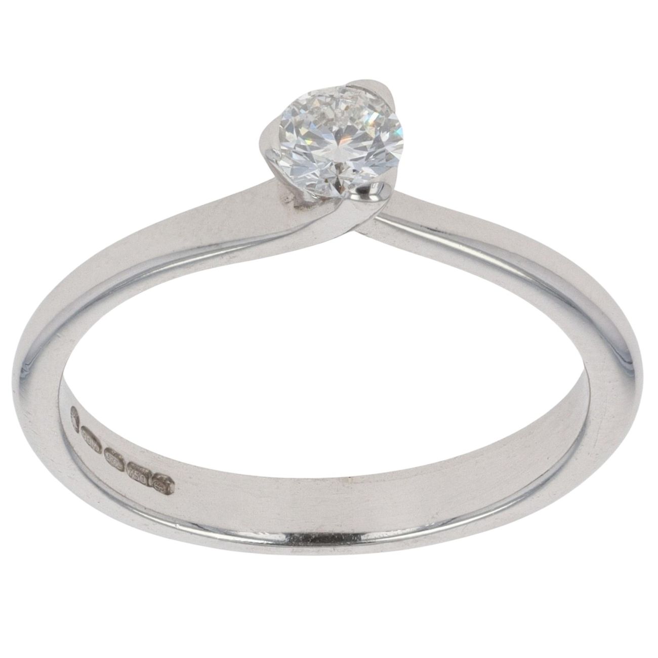 18ct White Gold 0.25ct Diamond Solitaire Ring