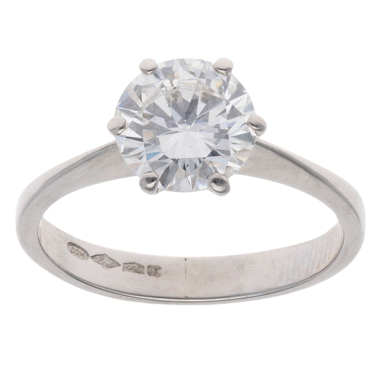 Platinum 1.50ct Brilliant Cut Diamond Solitaire Ring