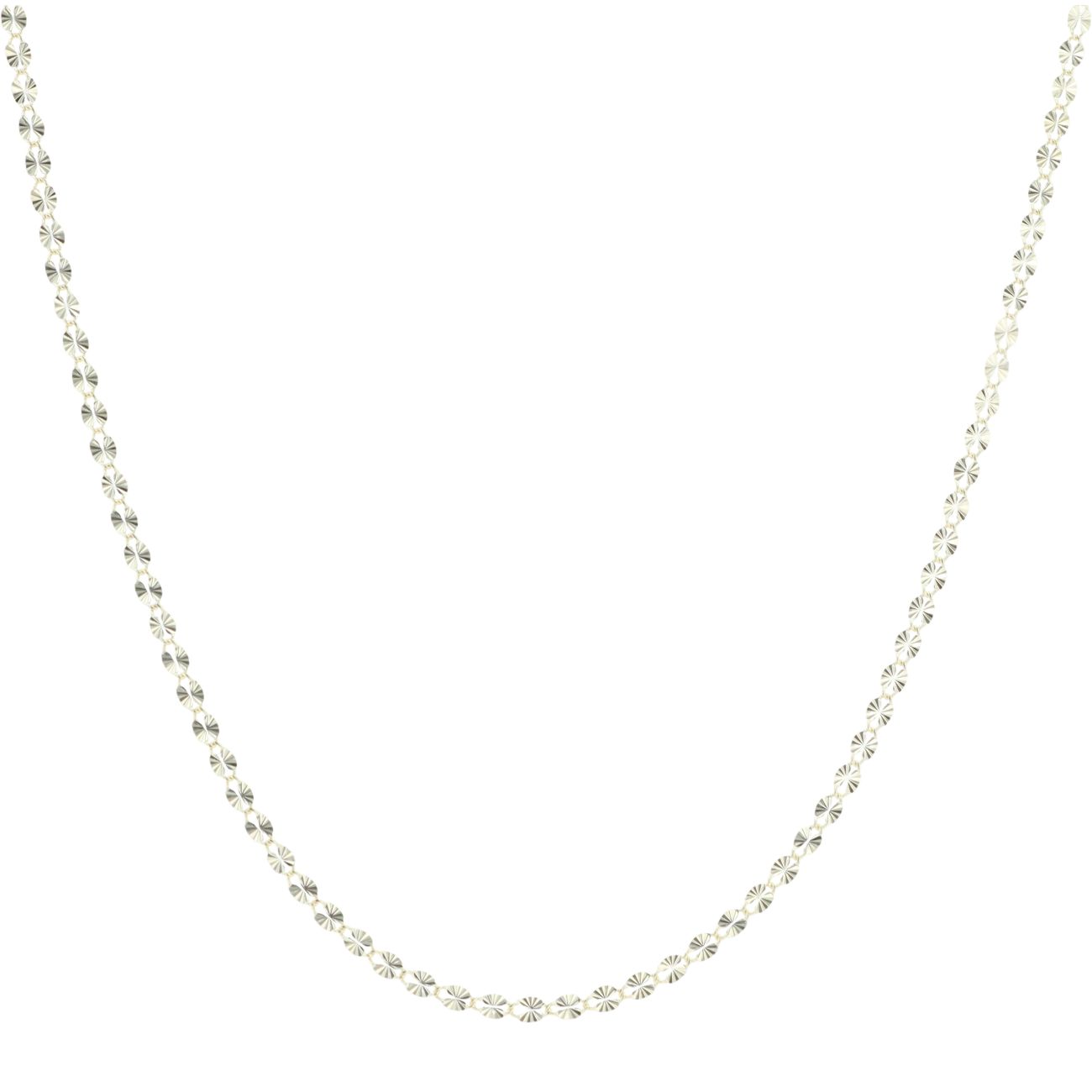 9ct Yellow Gold Starburst Fancy Chain 16"